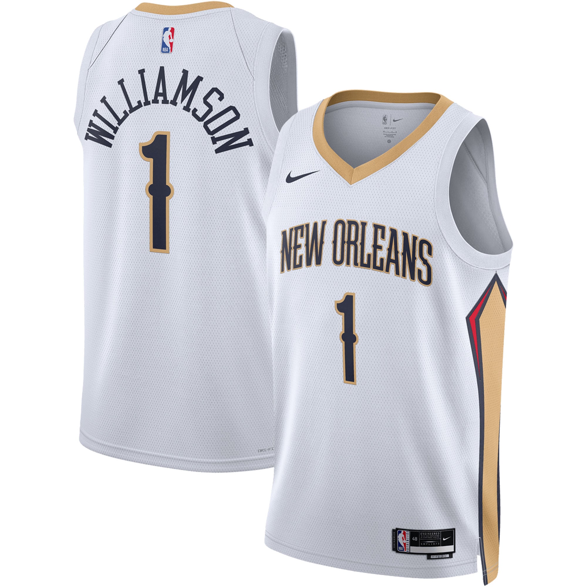 Zion Williamson New Orleans Pelicans White Jersey - Women's