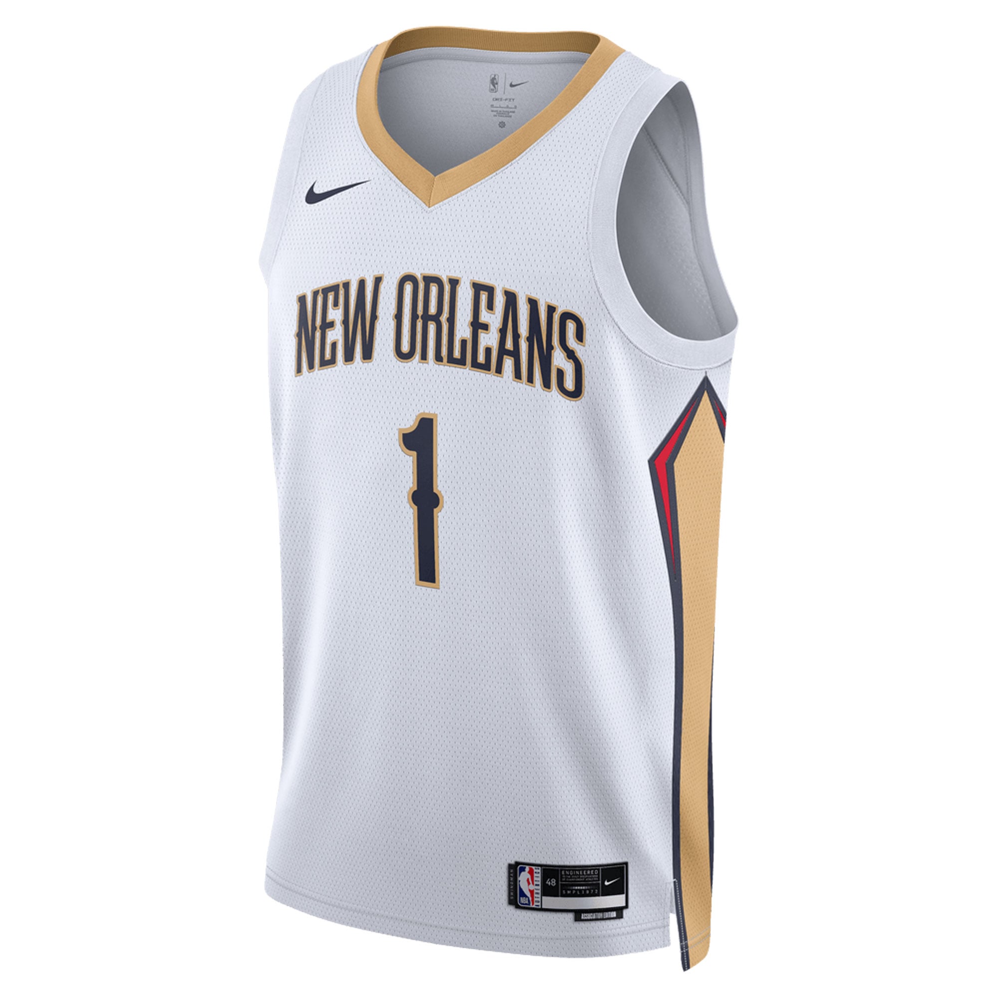 Zion Williamson New Orleans Pelicans White Jersey - Women's