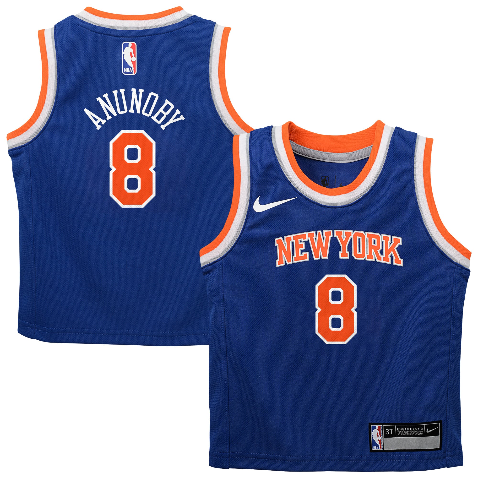 OG Anunoby New York Knicks Blue Basketball Jersey - Youth