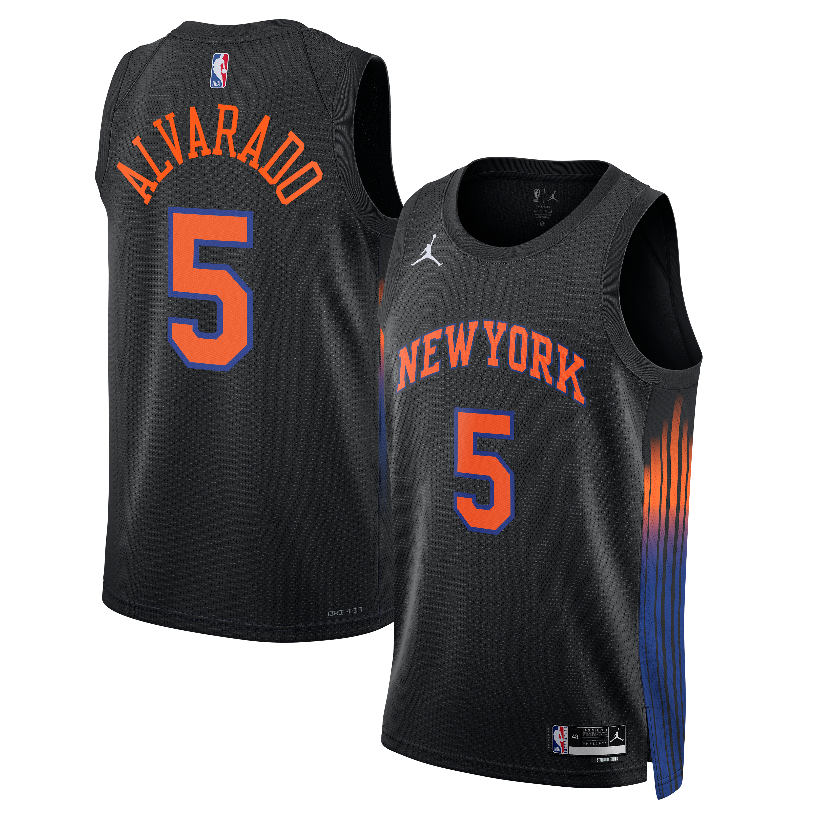 New York Knicks Black Edition 2 Basketball Jersey - Women's