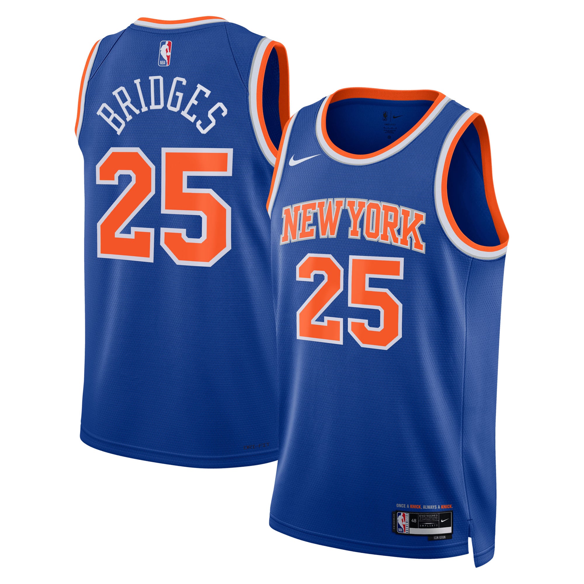 Mikal Bridges New York Knicks Edition 2 Jersey - Women's