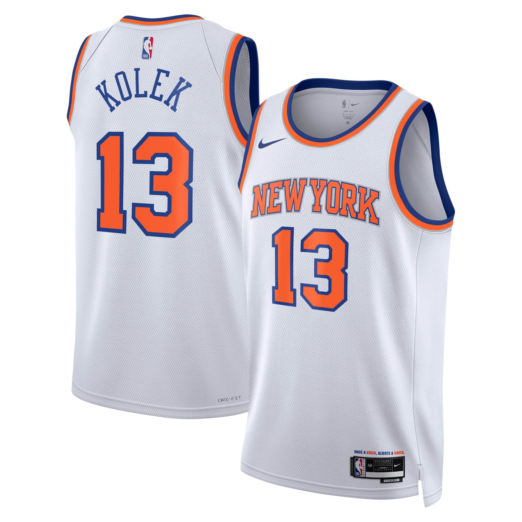 Tyler Kolek New York Knicks White Jersey - Women's