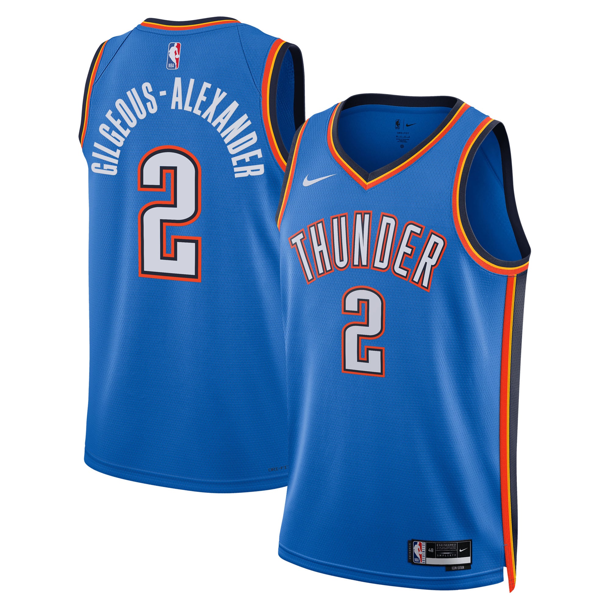 Oklahoma City Thunder Edition 3 Basketball Shirt - Women's