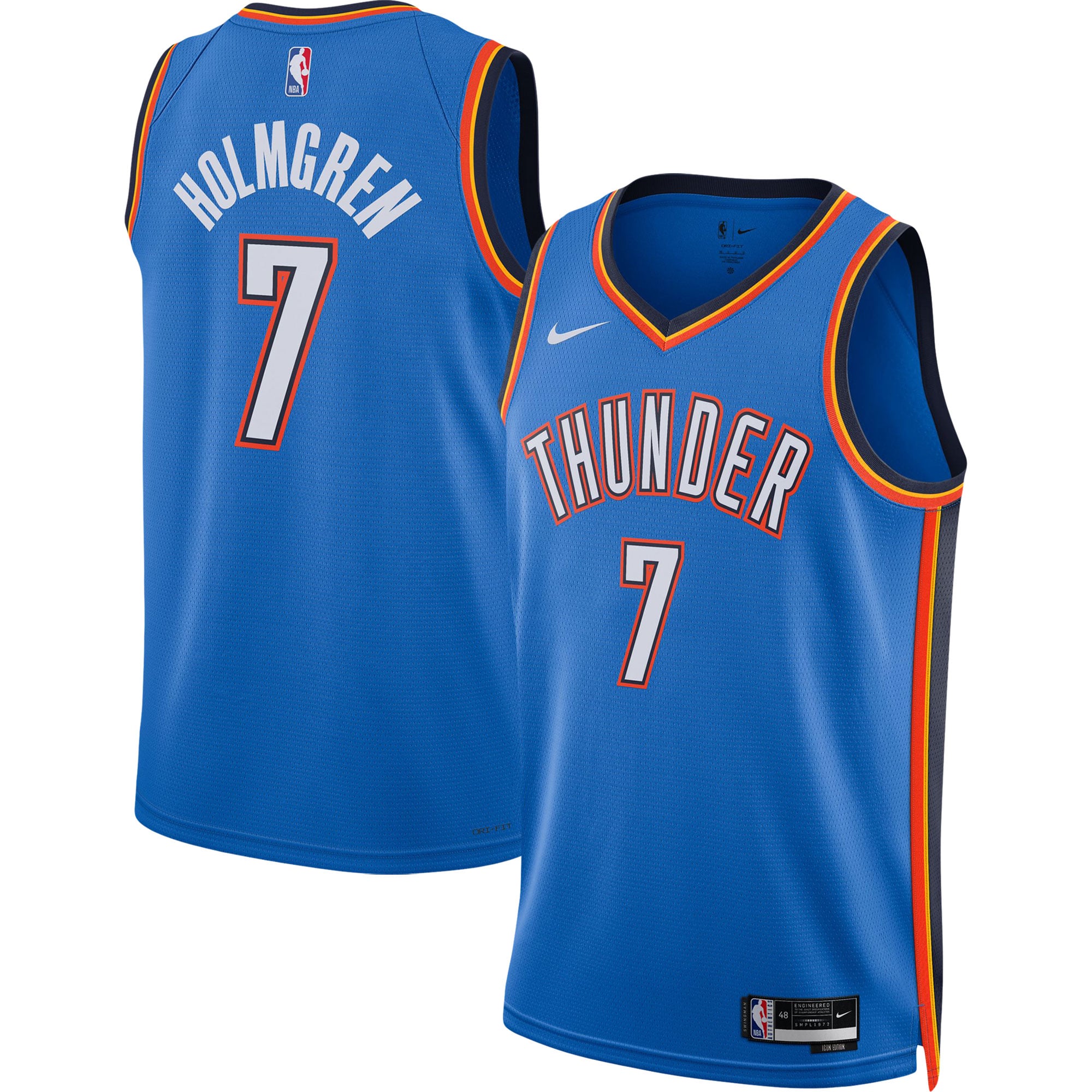 Chet Holmgren Oklahoma City Thunder Blue 2022 Jersey - Youth