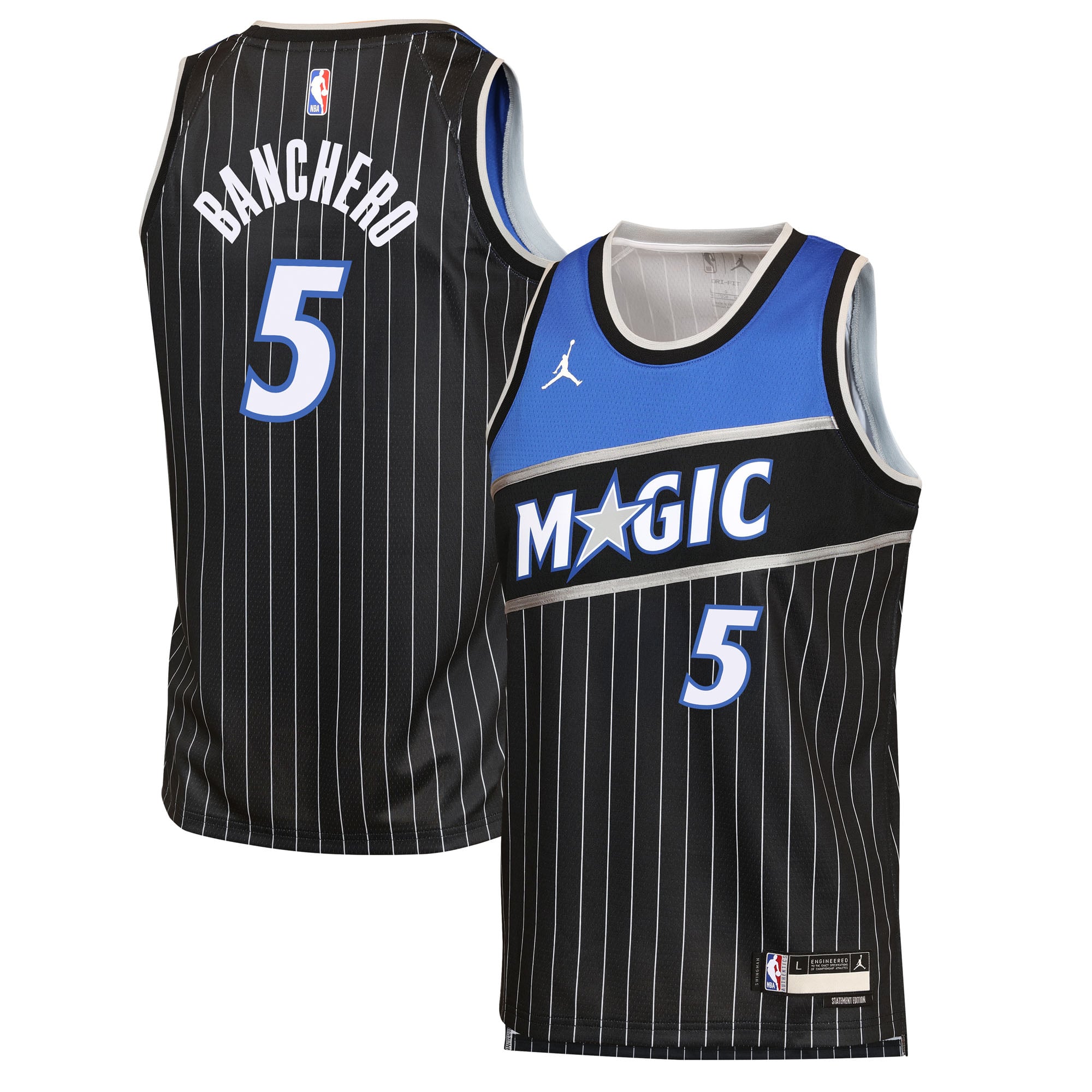Paolo Banchero Orlando Magic Black Basketball Shirt - Youth