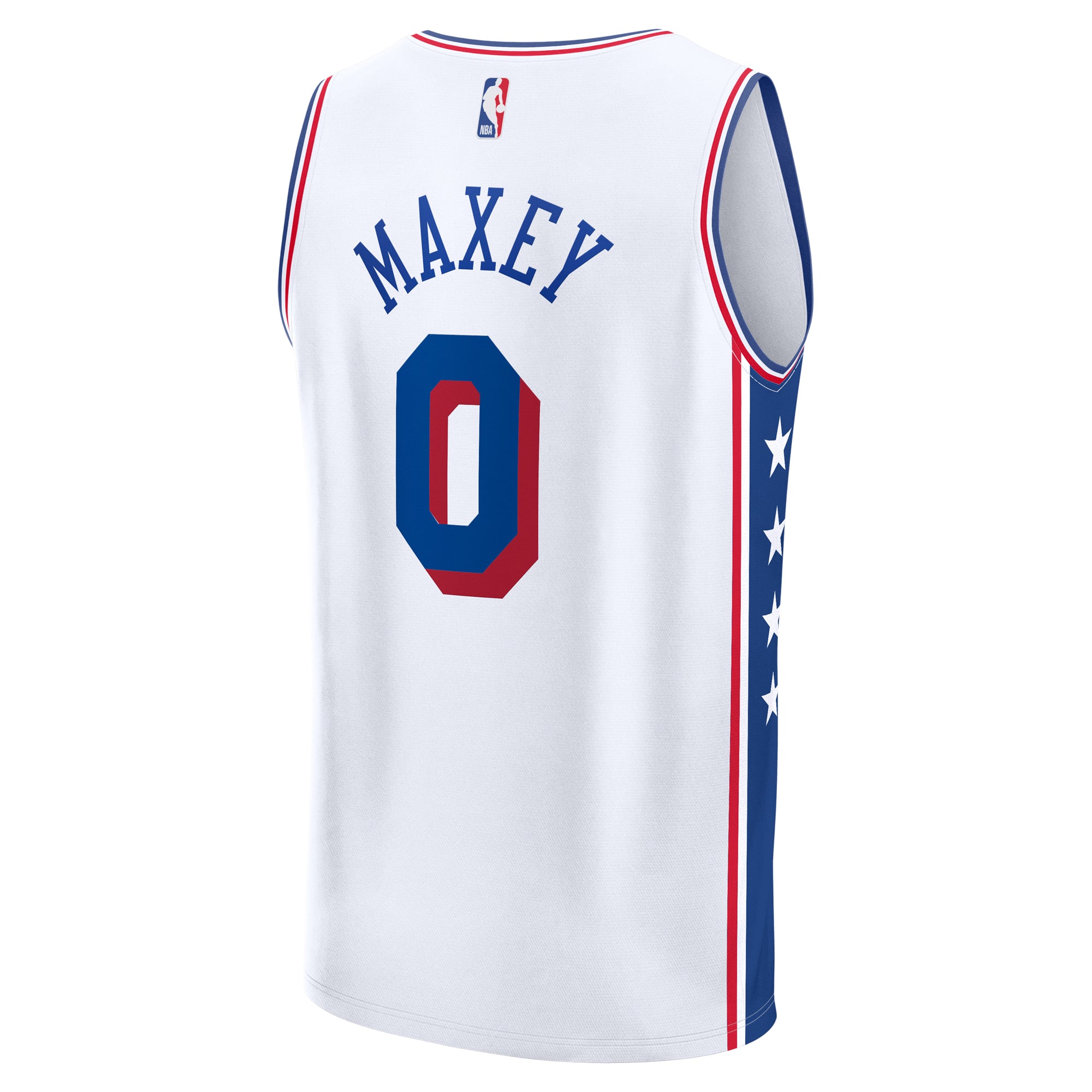 Tyrese Maxey Philadelphia 76ers White Jersey - Men's