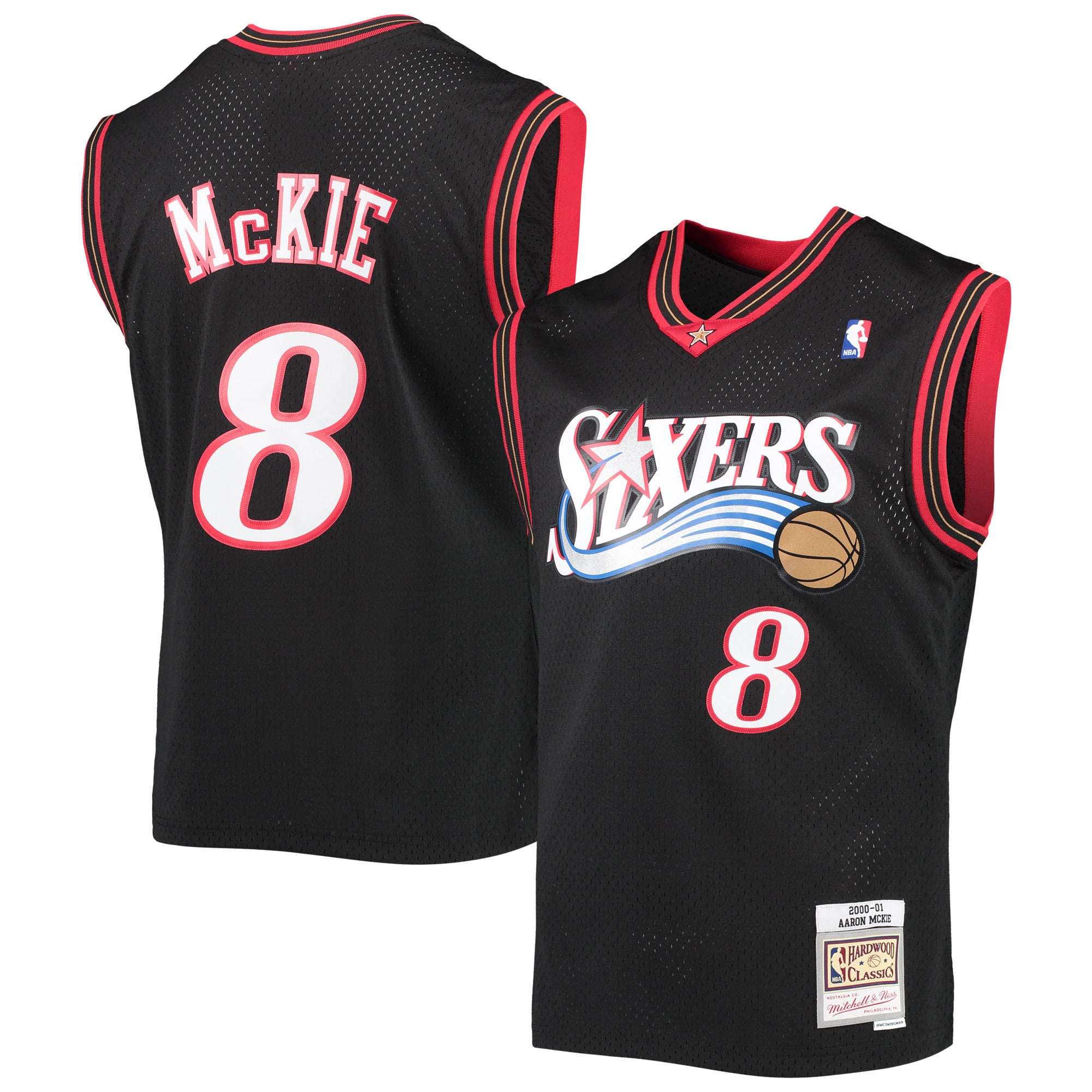 Aaron McKie Philadelphia 76ers Black Jersey - Youth