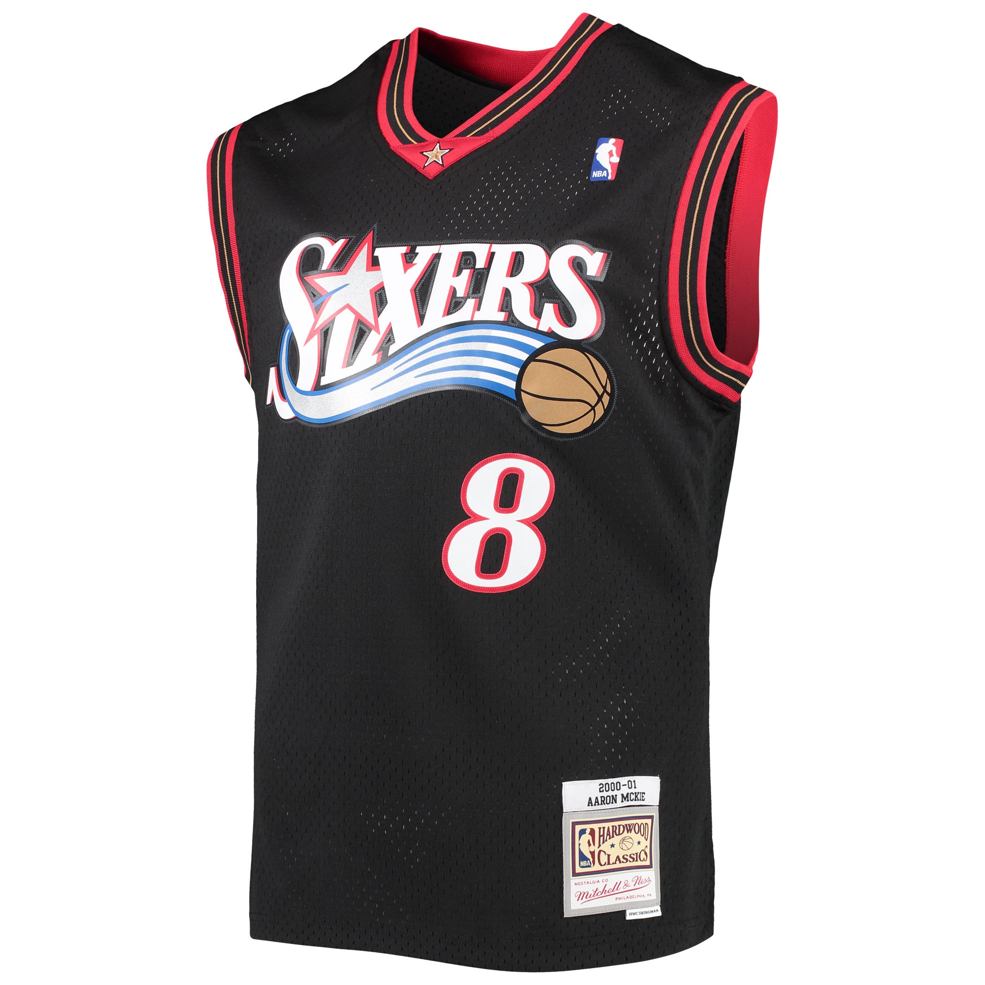 Aaron McKie Philadelphia 76ers Black Jersey - Youth