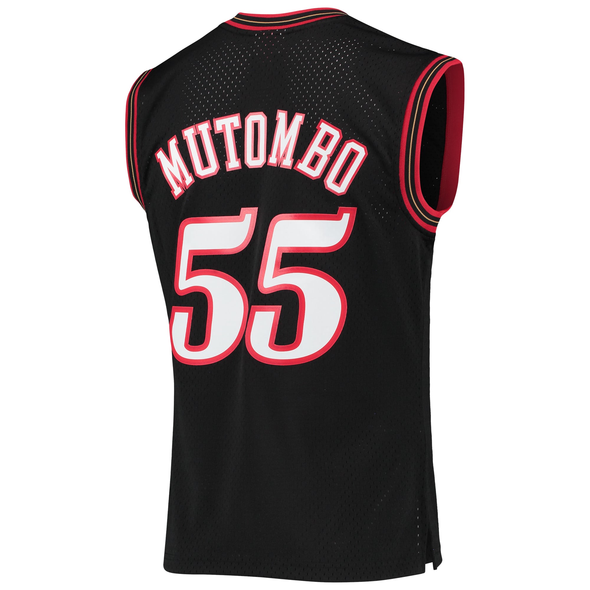 Dikembe Mutombo Philadelphia 76ers Black Shirt - Men's