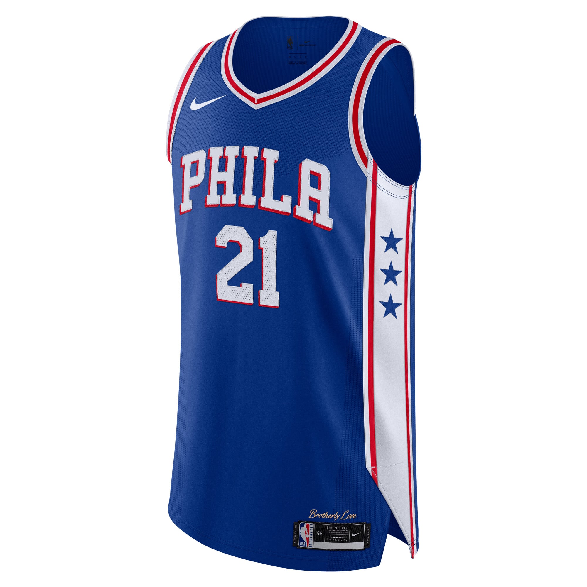 Joel Embiid Philadelphia 76ers Royal Shirt - Youth