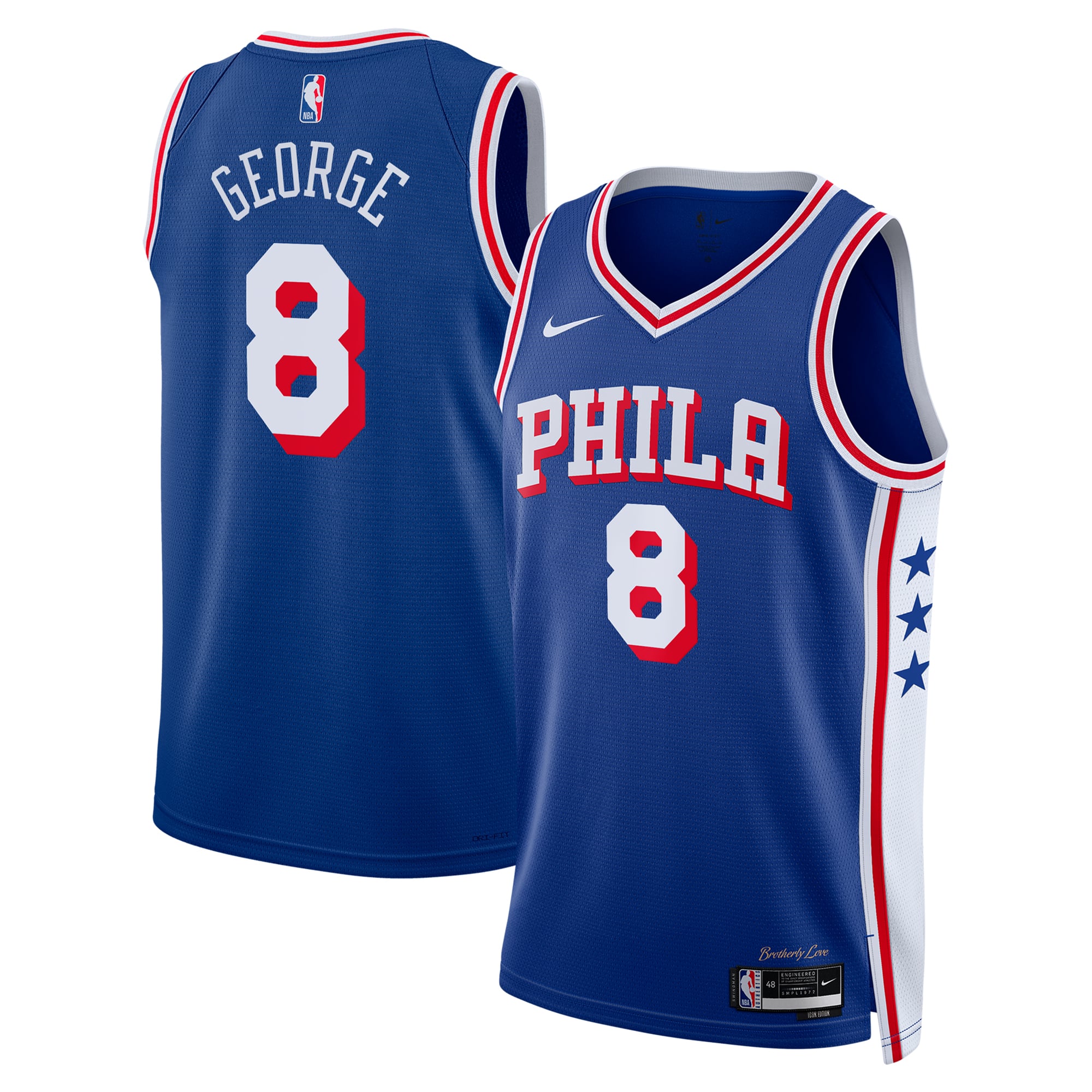 Paul George Philadelphia 76ers Royal Swingman Jersey - Youth