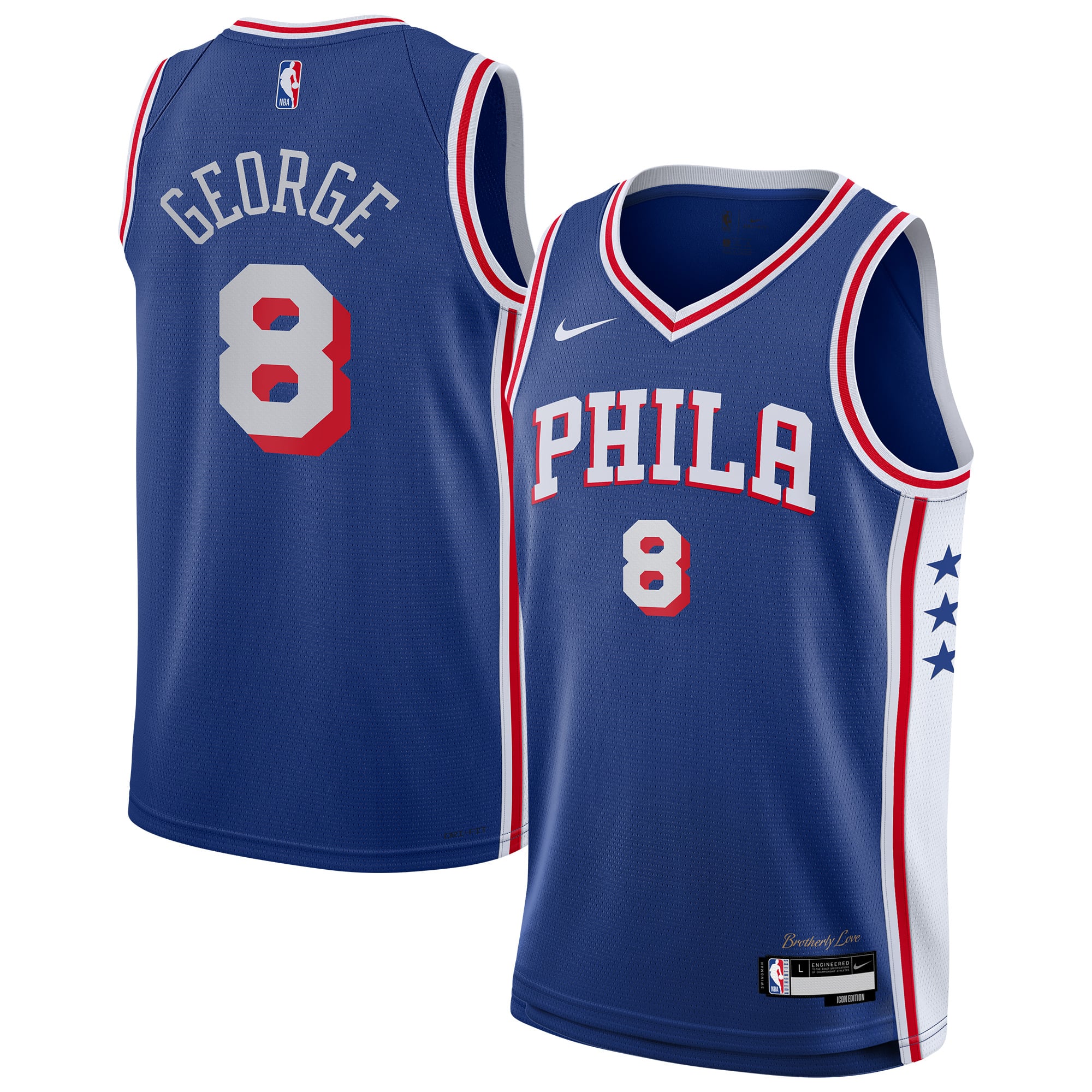 Paul George Philadelphia 76ers Paul George Jersey - Women's