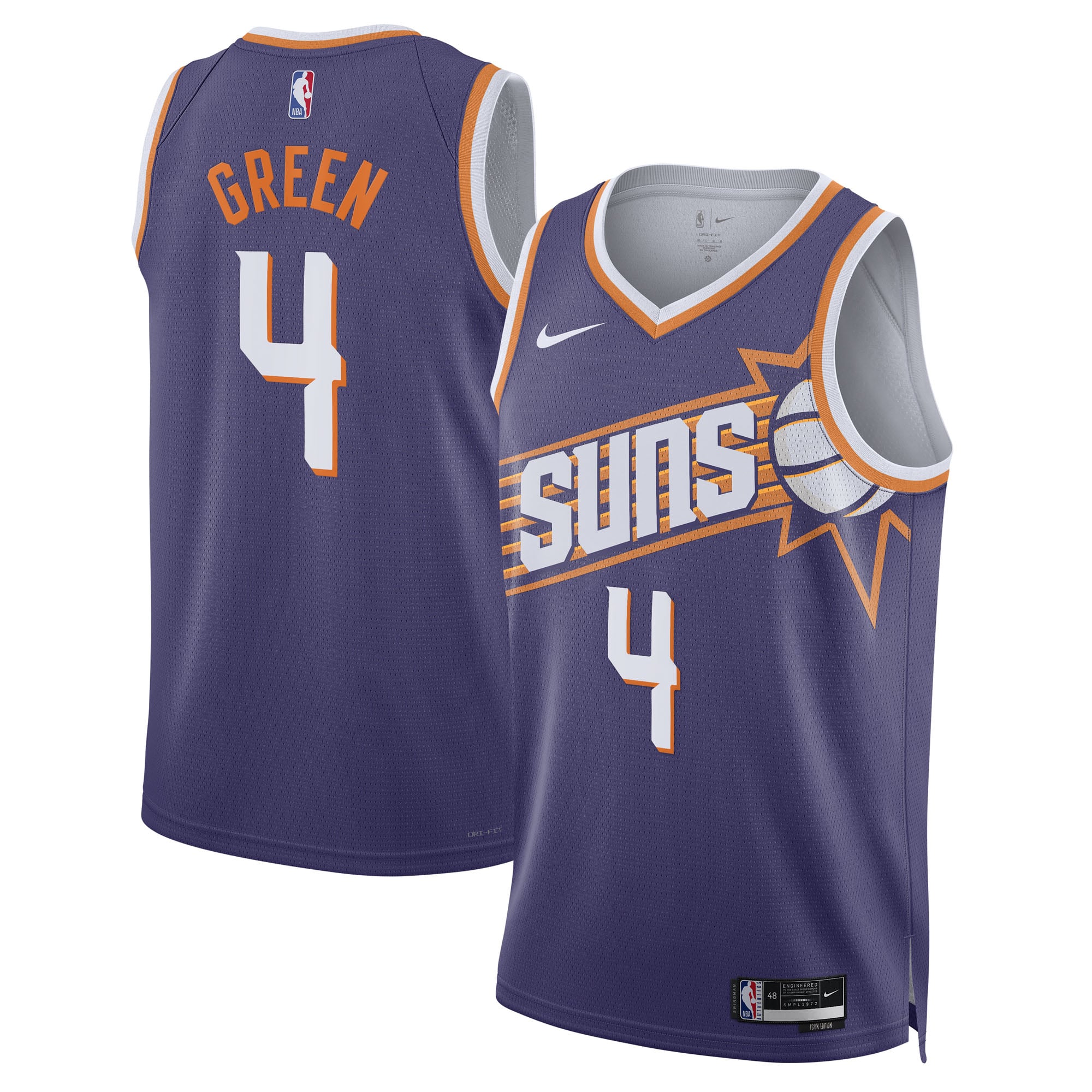 Phoenix Suns Green Purple Basketball Jersey - Women's