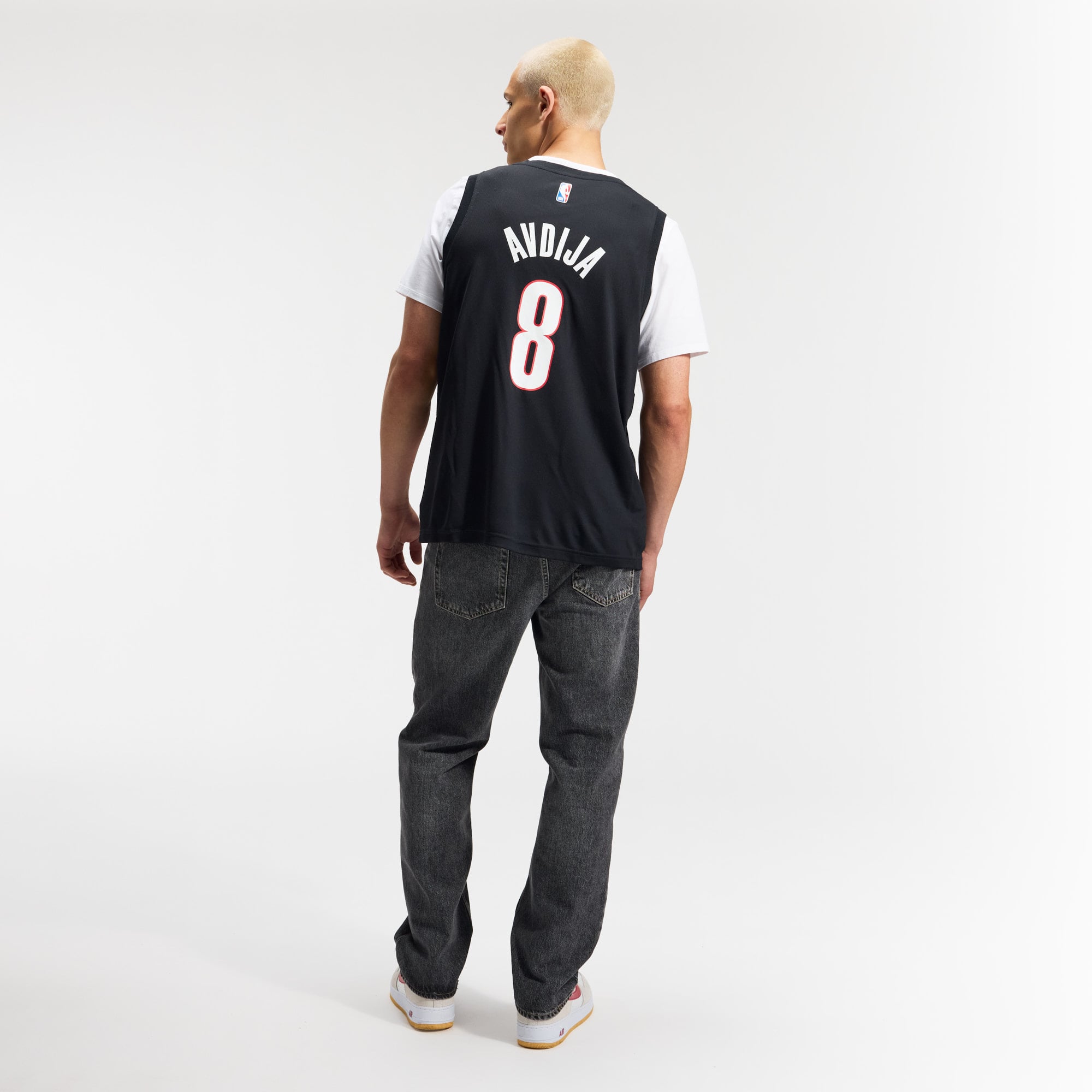 Deni Avdija Portland Trail Blazers Black Jersey - Youth