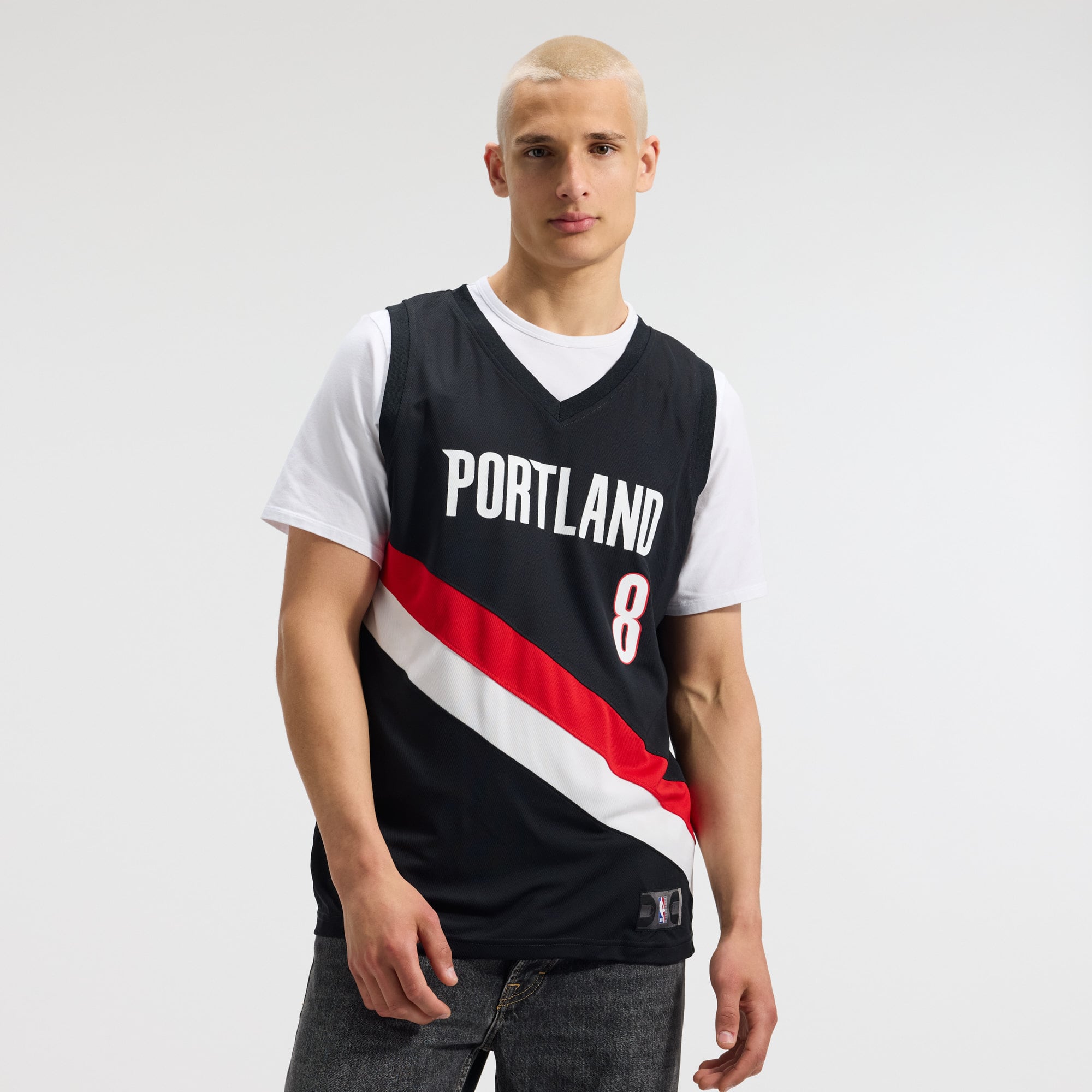 Deni Avdija Portland Trail Blazers Black Jersey - Youth