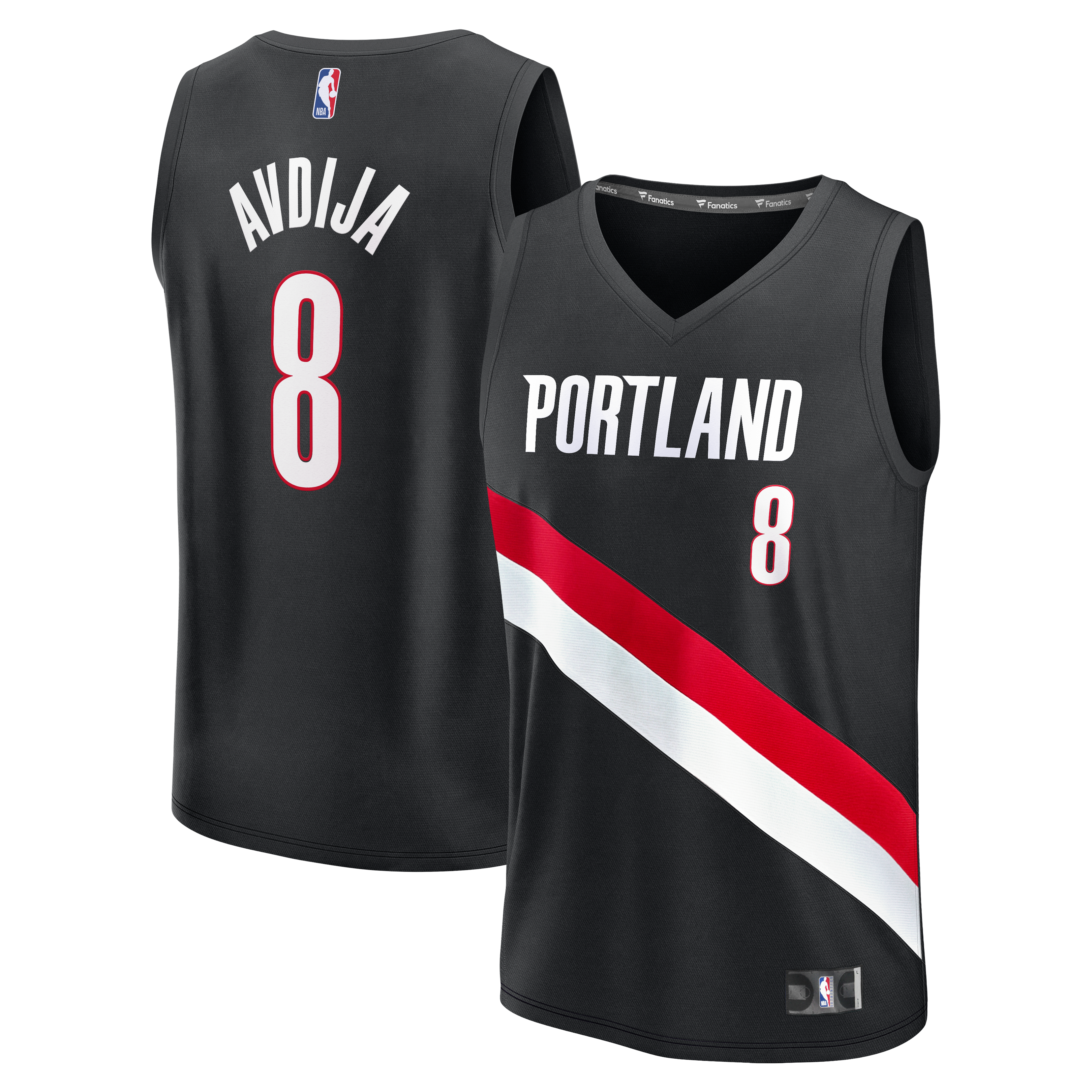 Deni Avdija Portland Trail Blazers Black Jersey - Youth