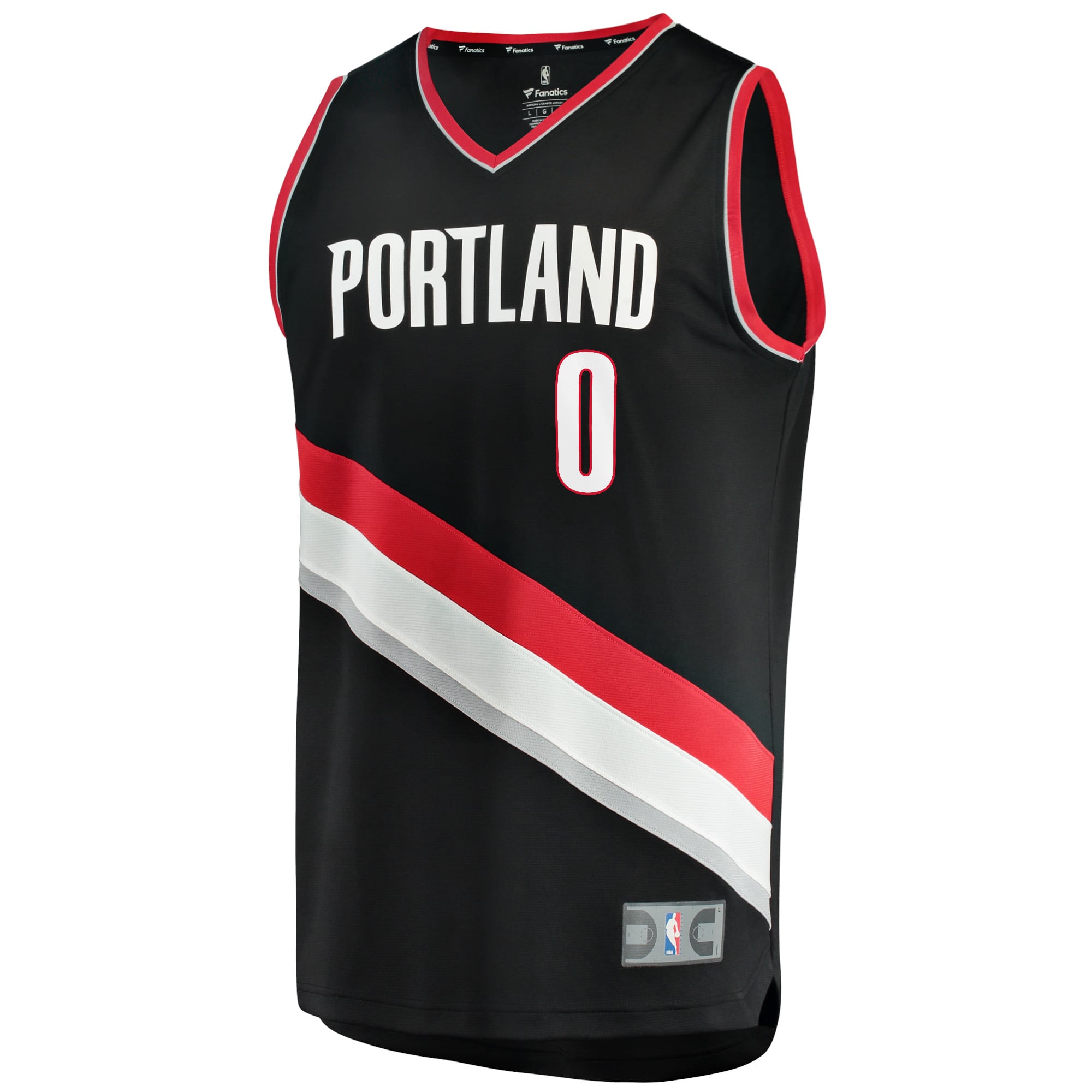Damian Lillard Portland Trail Blazers Black Jersey - Men's