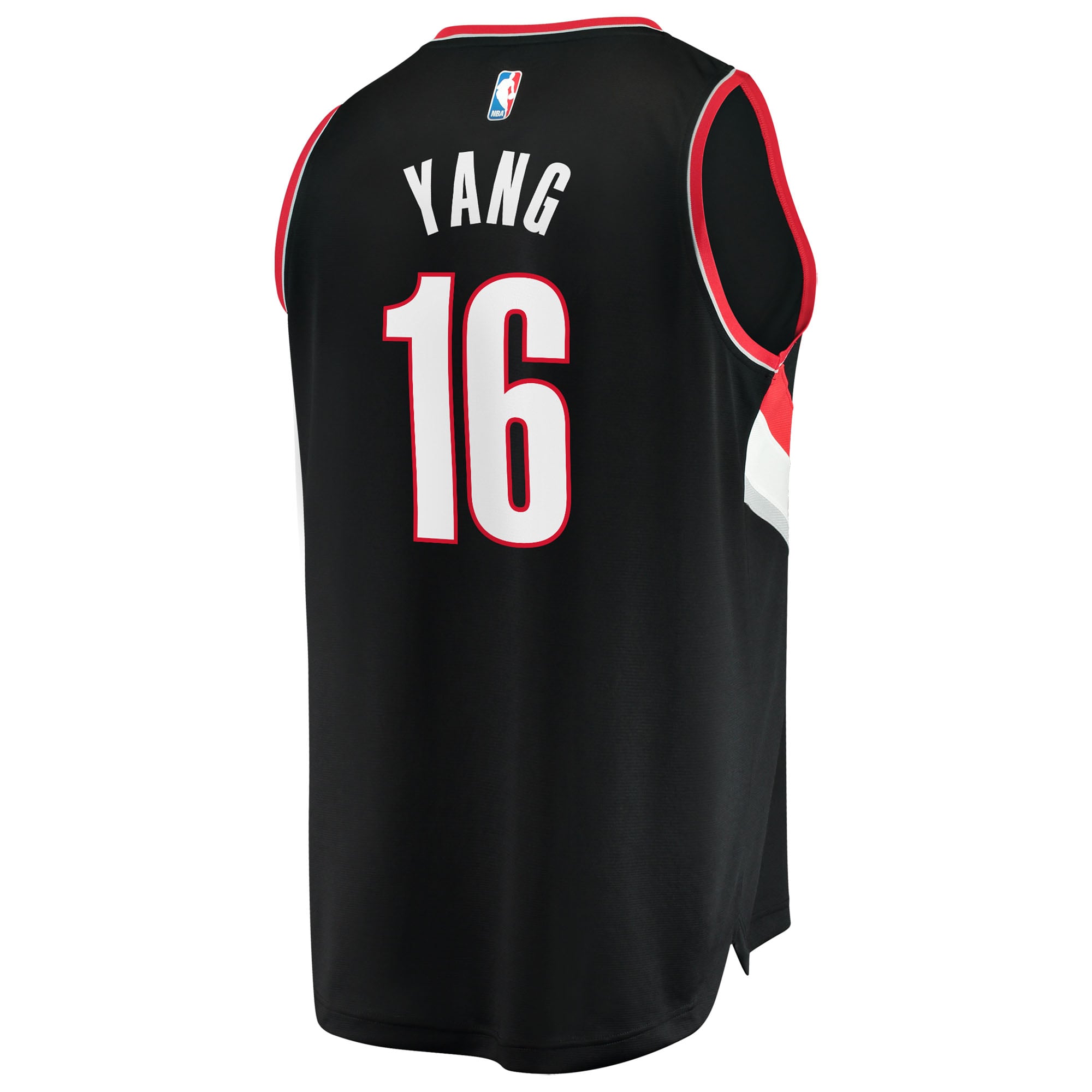Yang Hansen Portland Trail Blazers Black Jersey - Women's