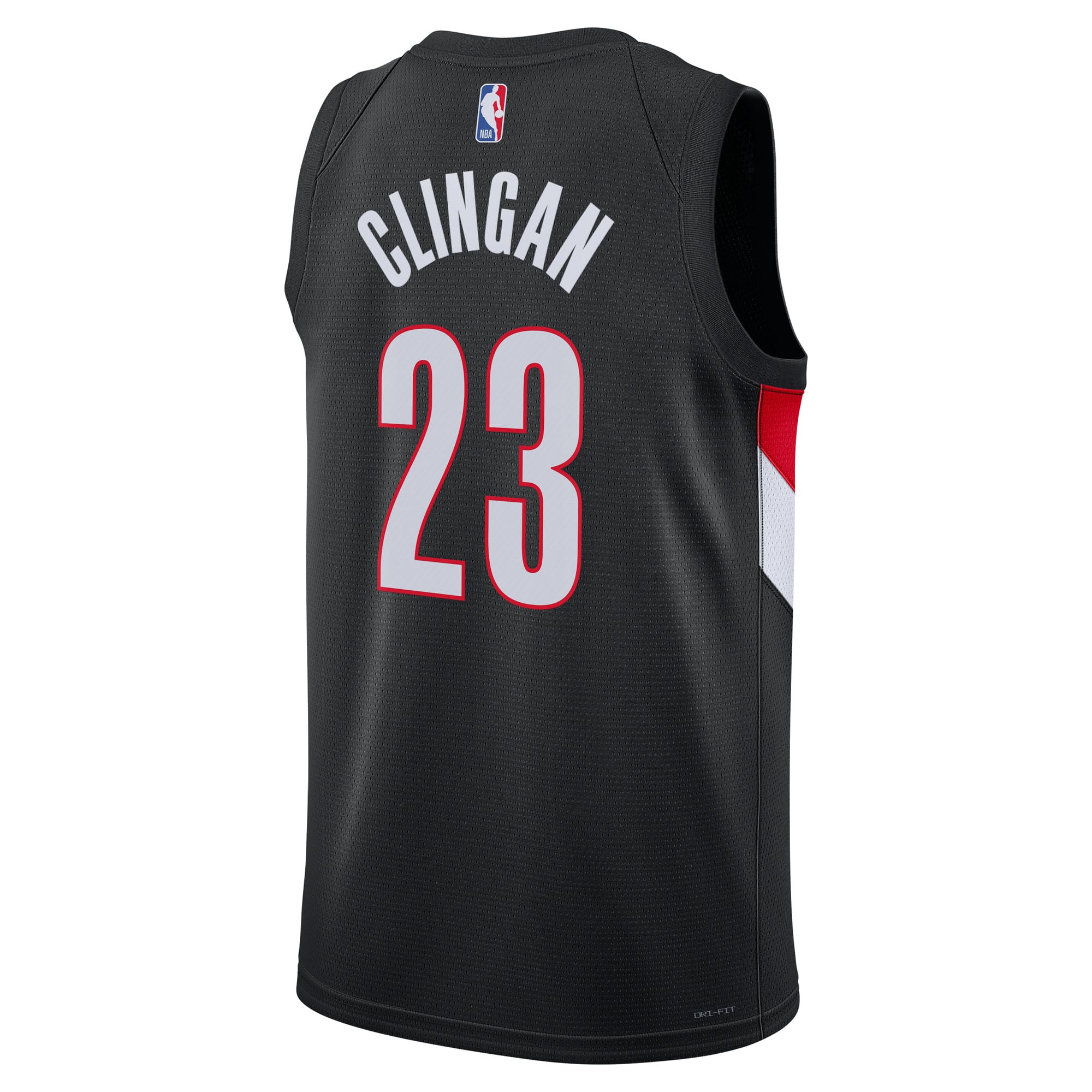 Clingan Portland Trail Blazers Black Jersey 2 - Youth