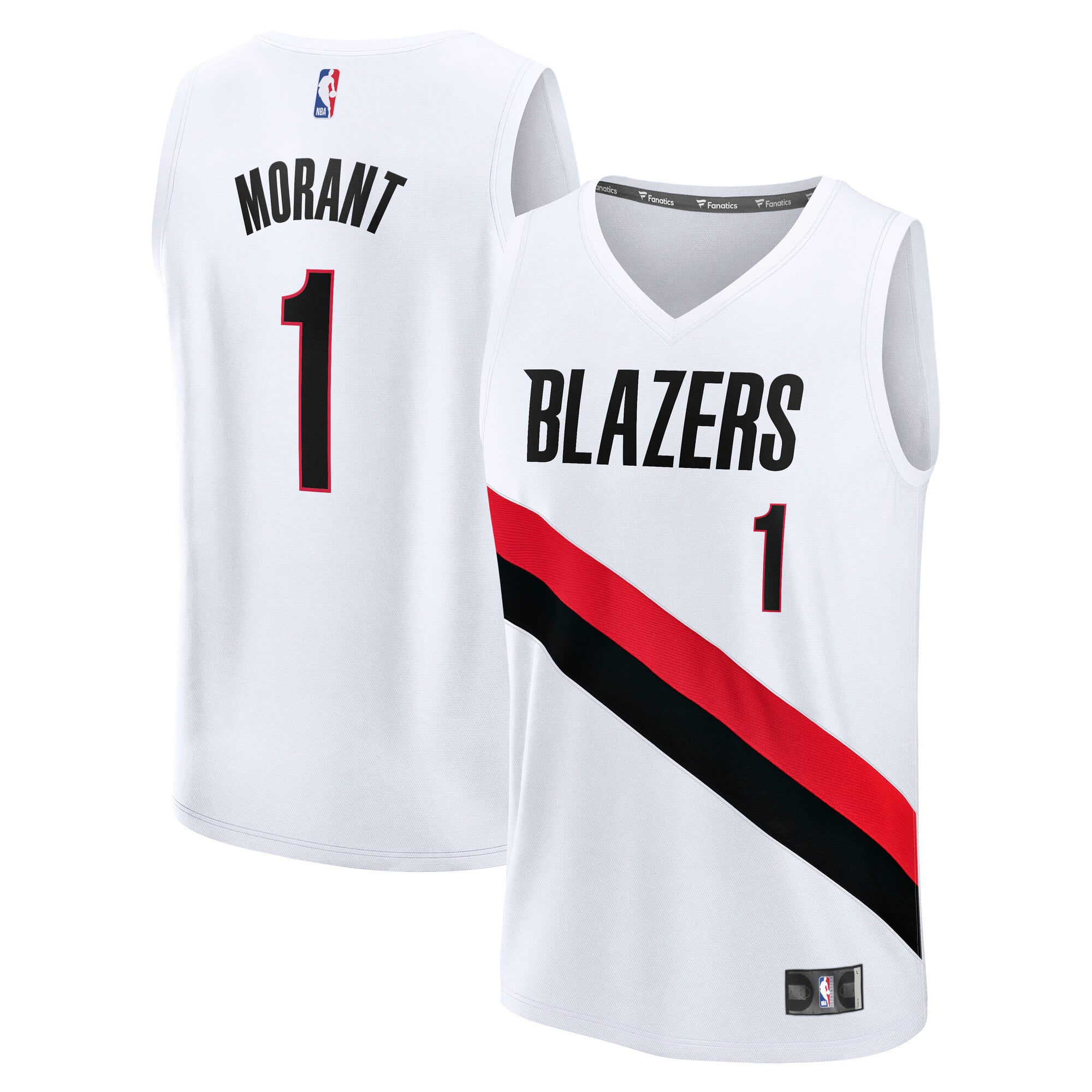 Ja Morant Portland Trail Blazers White Jersey - Youth