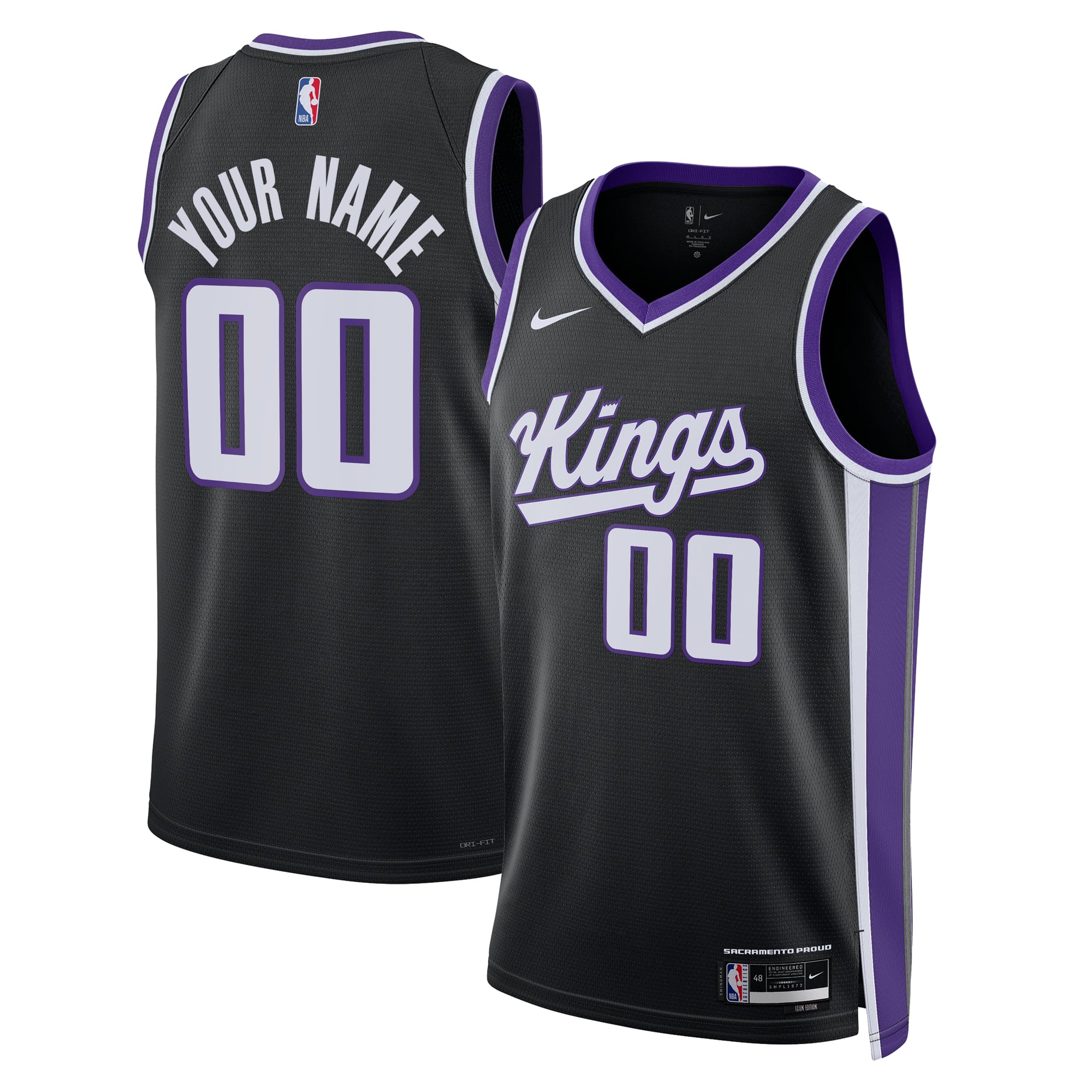 Sacramento Kings Black Basketball Shirt - Women's