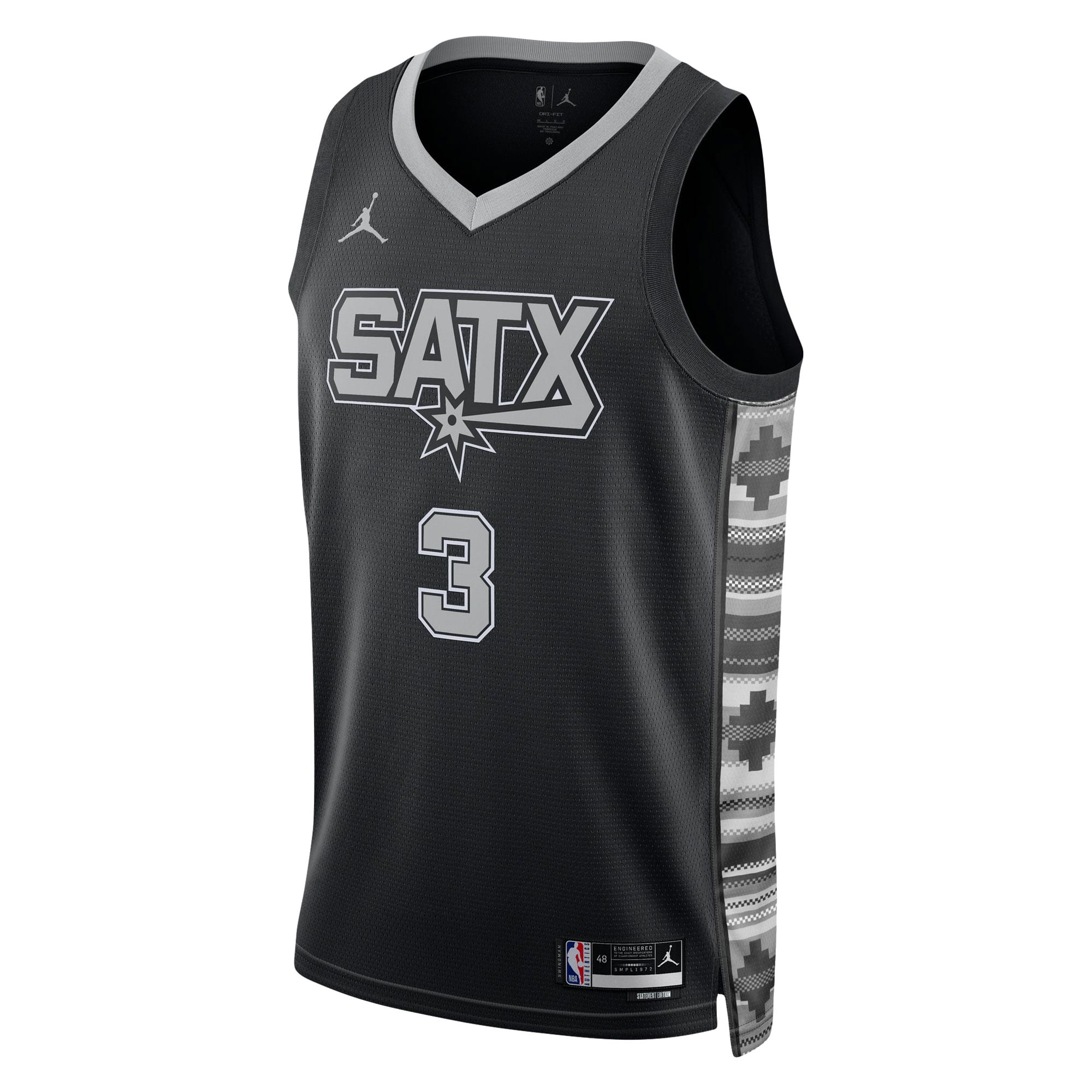Keldon Johnson San Antonio Spurs Black Shirt - Women's