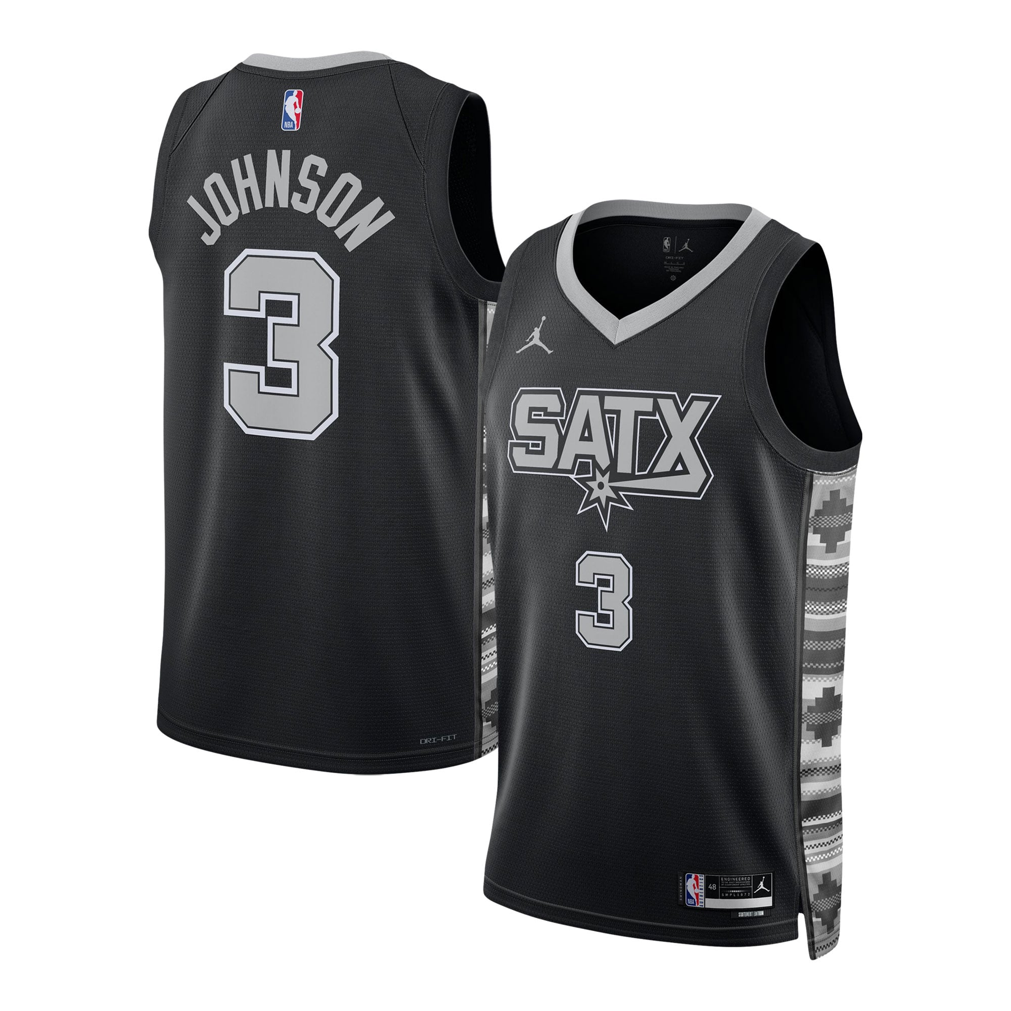 Keldon Johnson San Antonio Spurs Black Shirt - Women's