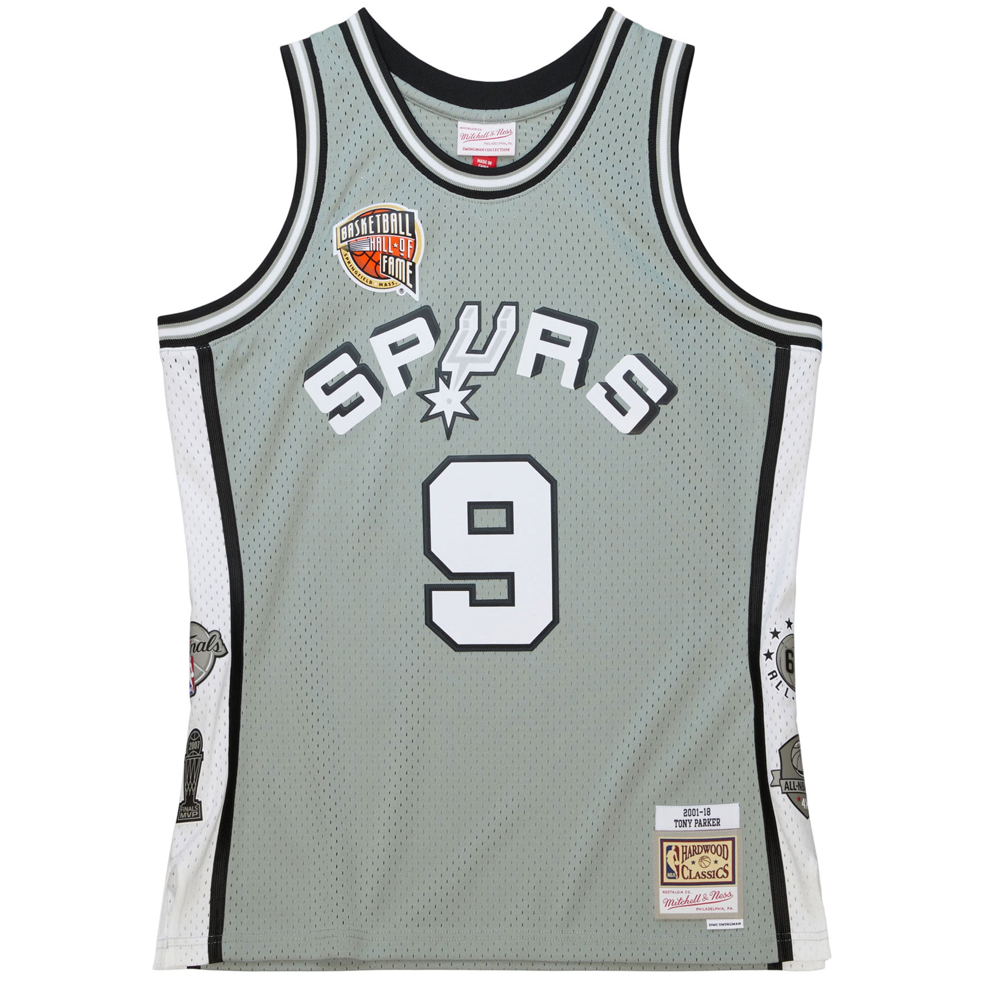 Tony Parker San Antonio Spurs Gray Basketball Jersey - Youth
