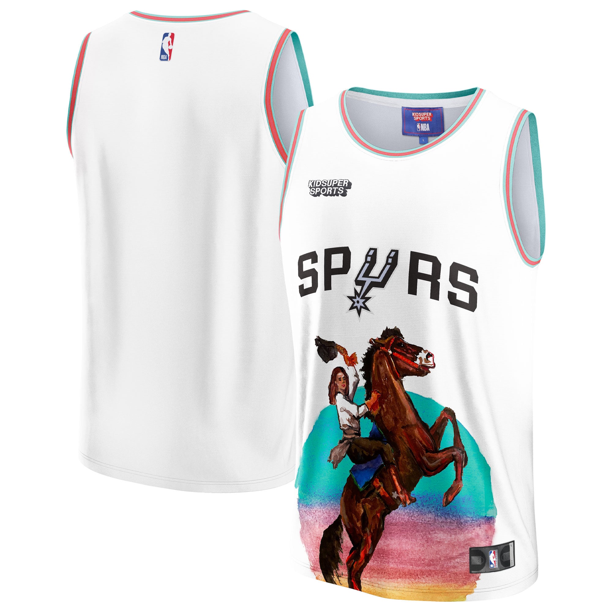 San Antonio Spurs White Basketball Jersey - Men's