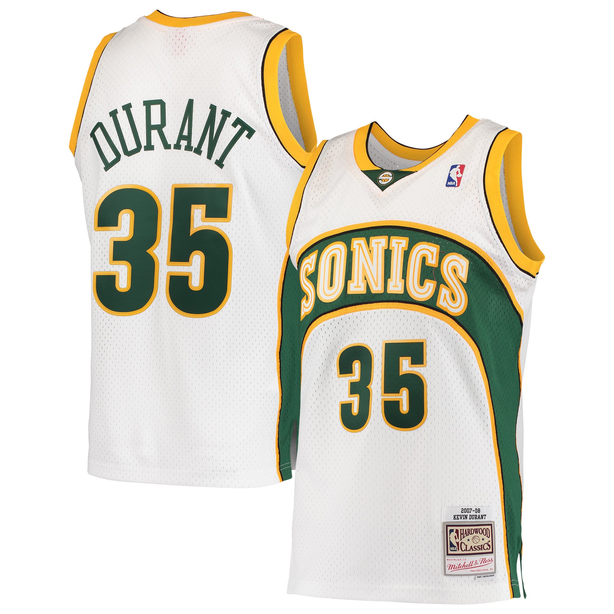 Kevin Durant Seattle Supersonics White Shirt - Youth