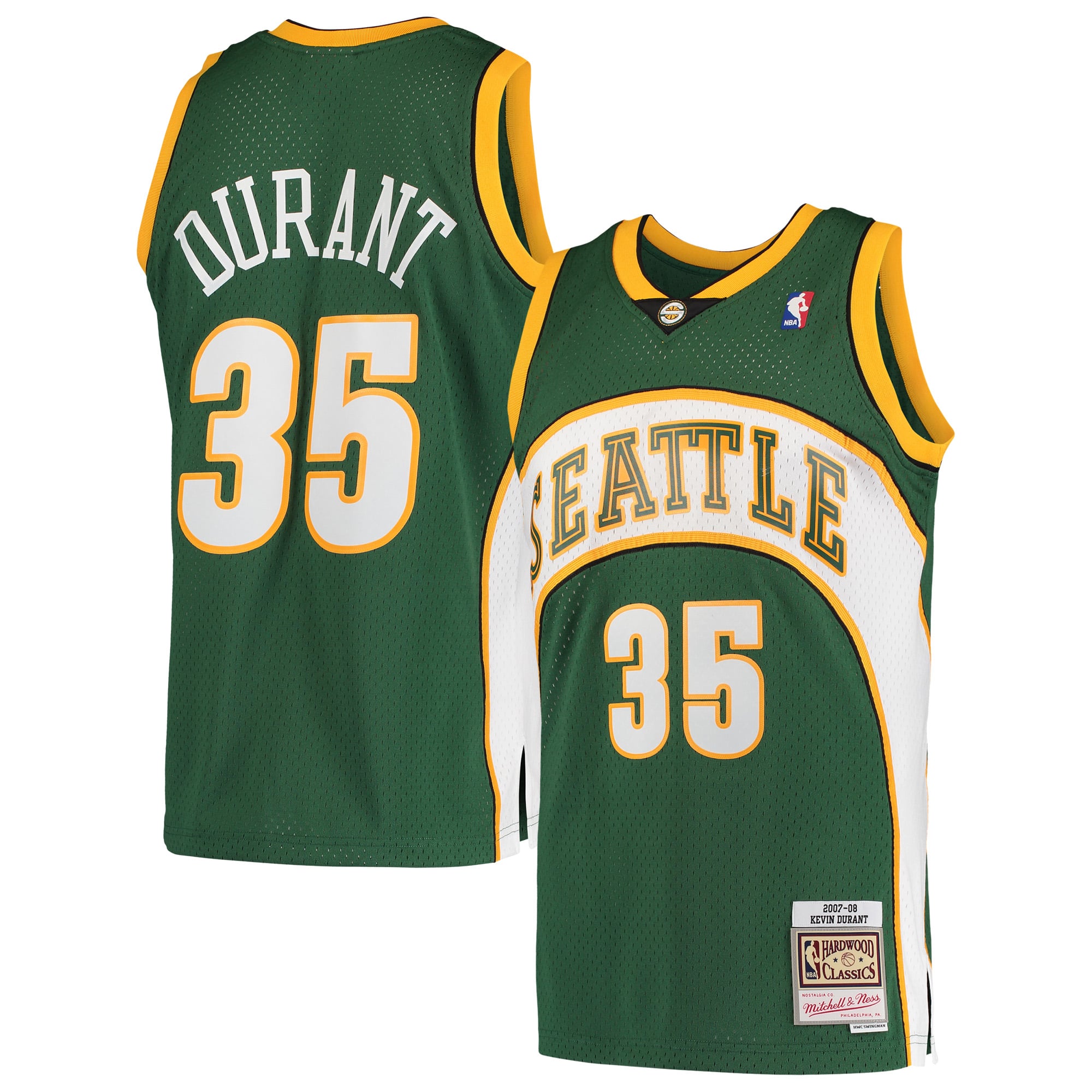 Kevin Durant Seattle Supersonics Green Jersey - Youth