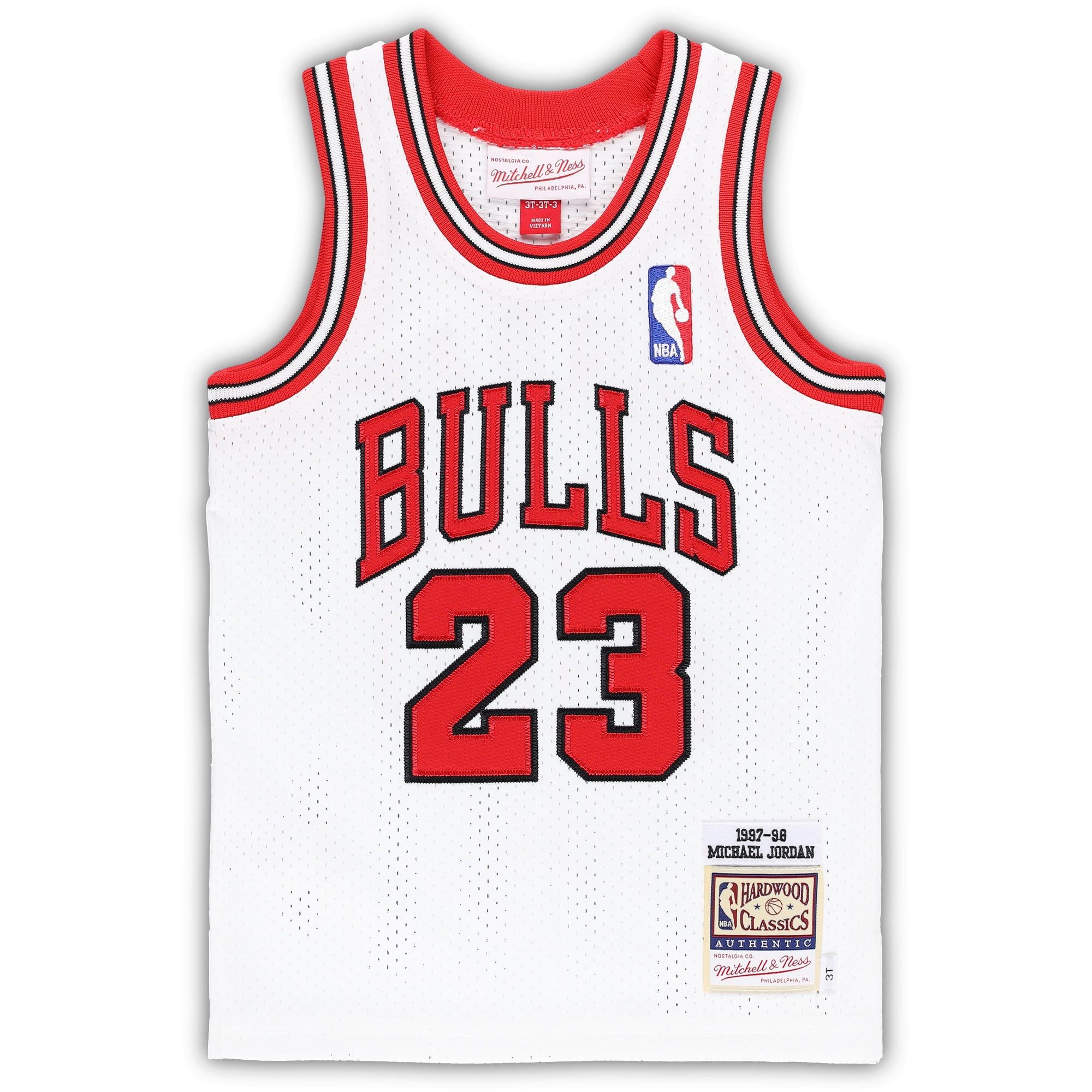 Michael Jordan Chicago Bulls White Basketball Shirt - Youth