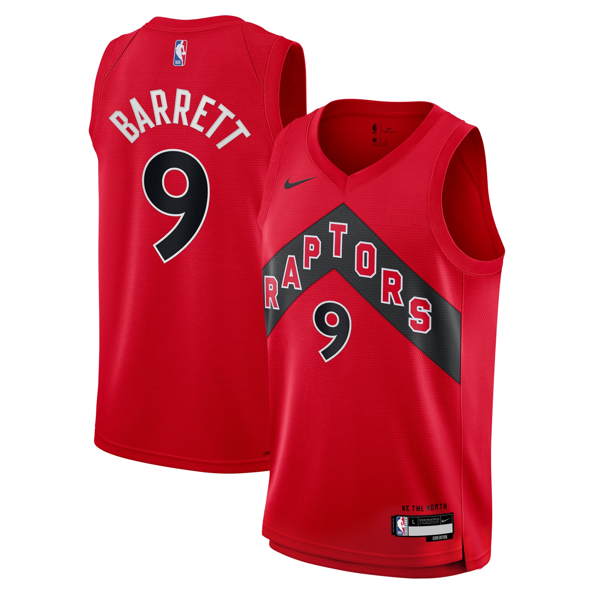 RJ Barrett Toronto Raptors Red Edition 2 Jersey - Men's
