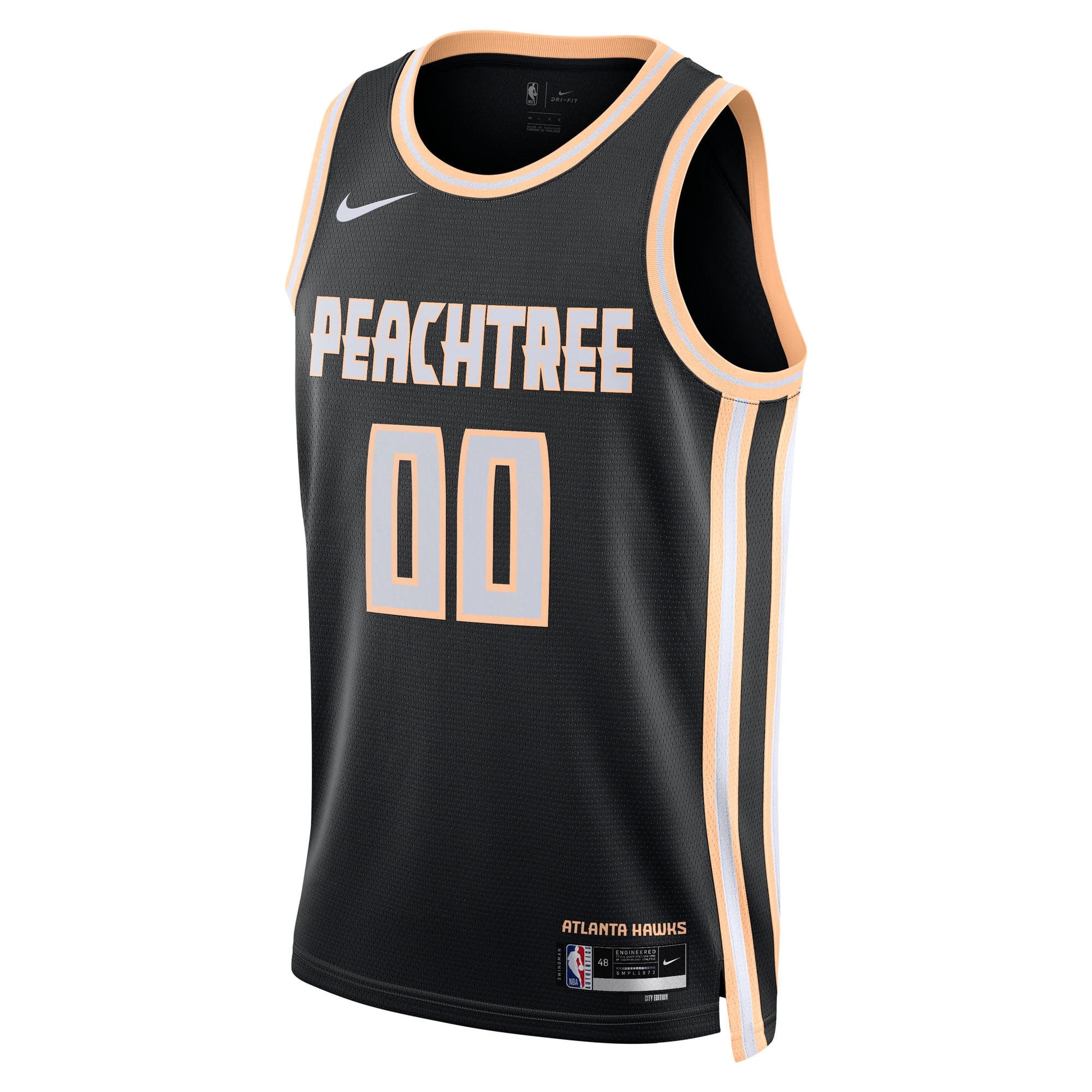 Atlanta Hawks Black Basketball Jersey 2025/26 - Youth