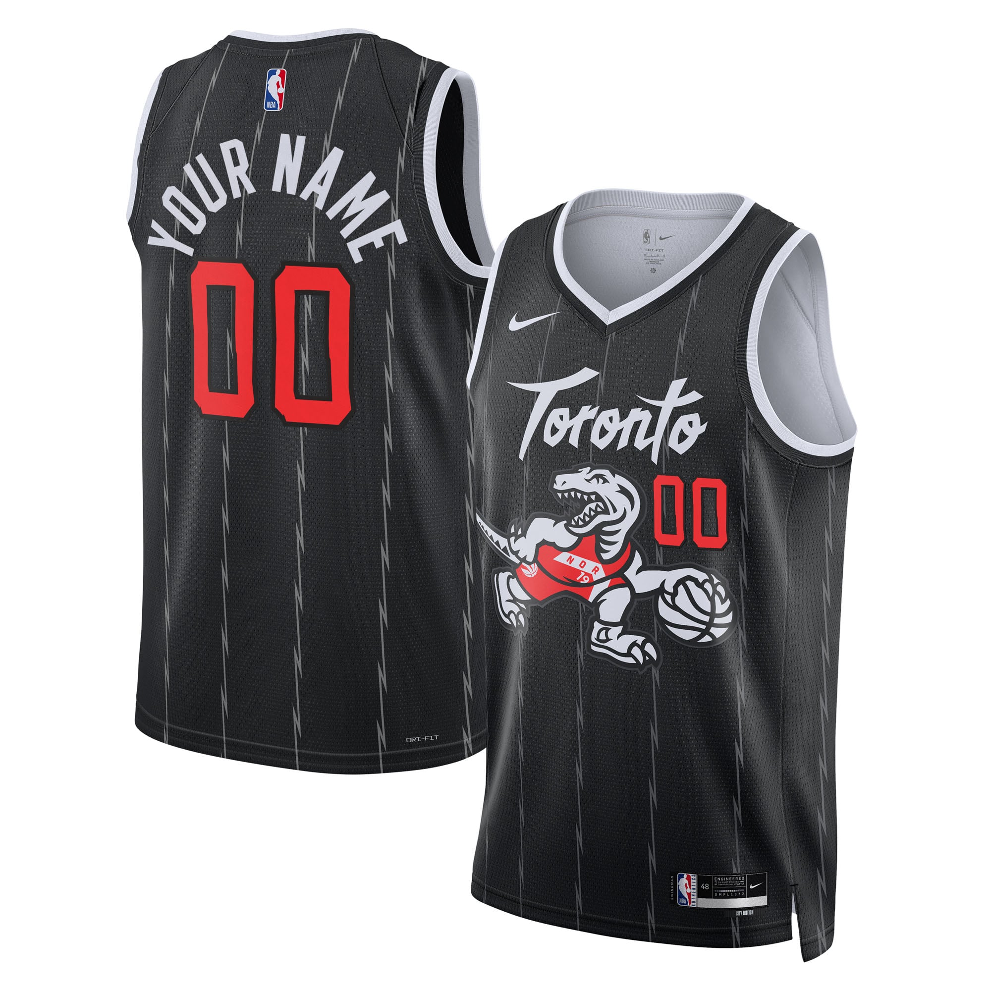 Toronto Raptors Black Basketball Jersey 2025/26 - Women's