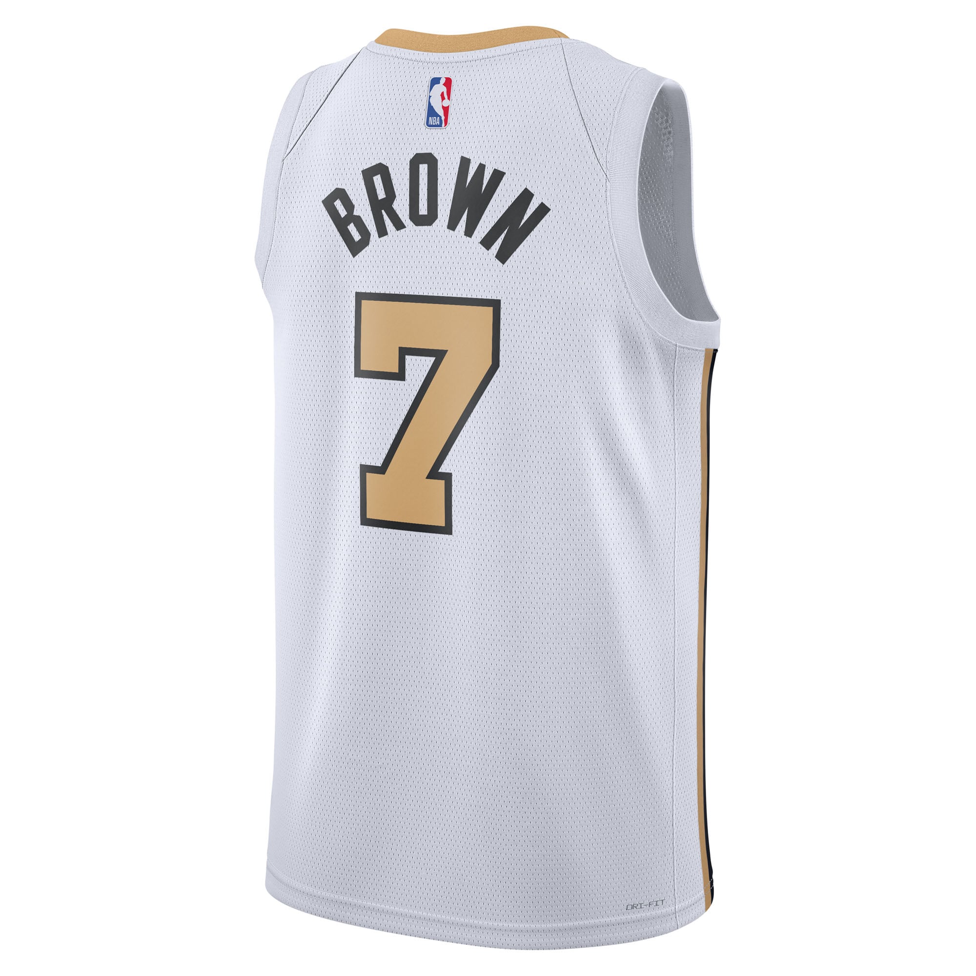 Boston Celtics Brown White Basketball Jersey - Women's