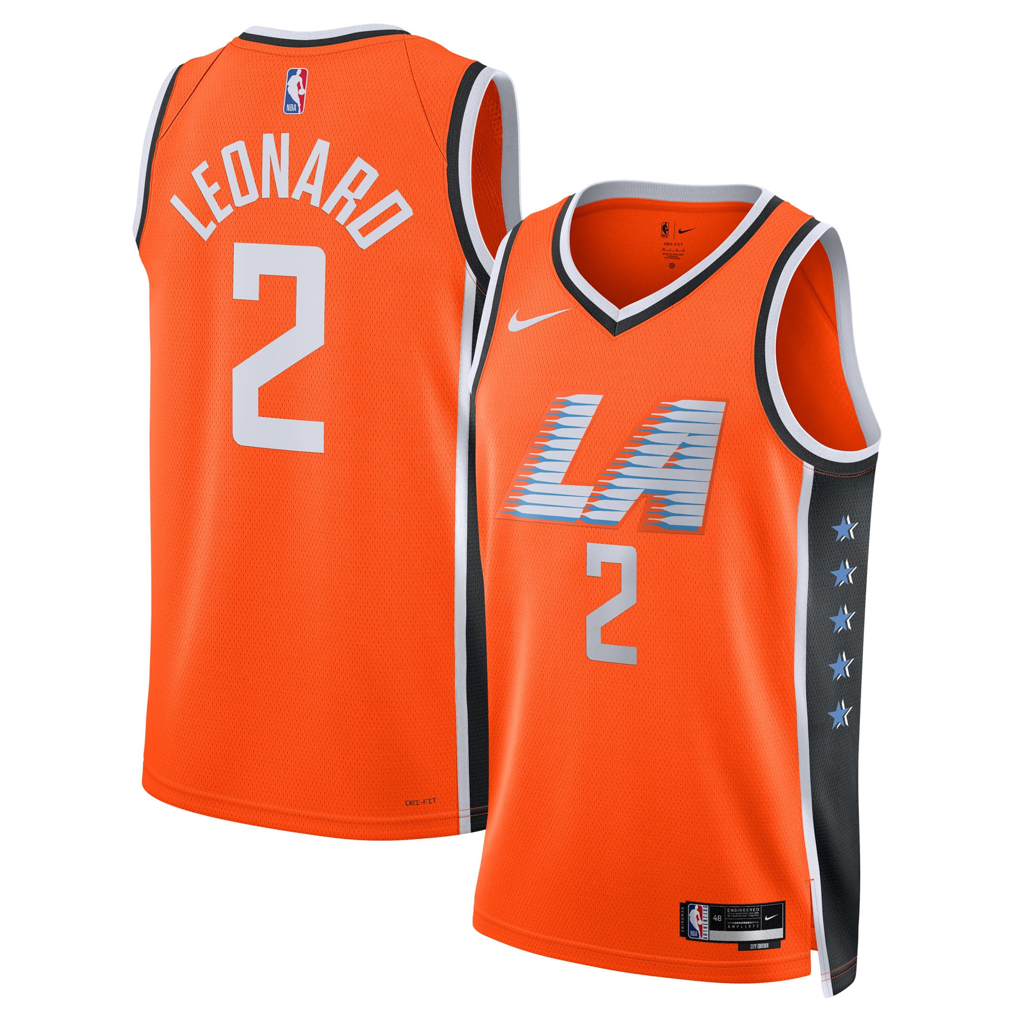 Kawhi Leonard LA Clippers Orange Kawhi Leonard Shirt - Youth