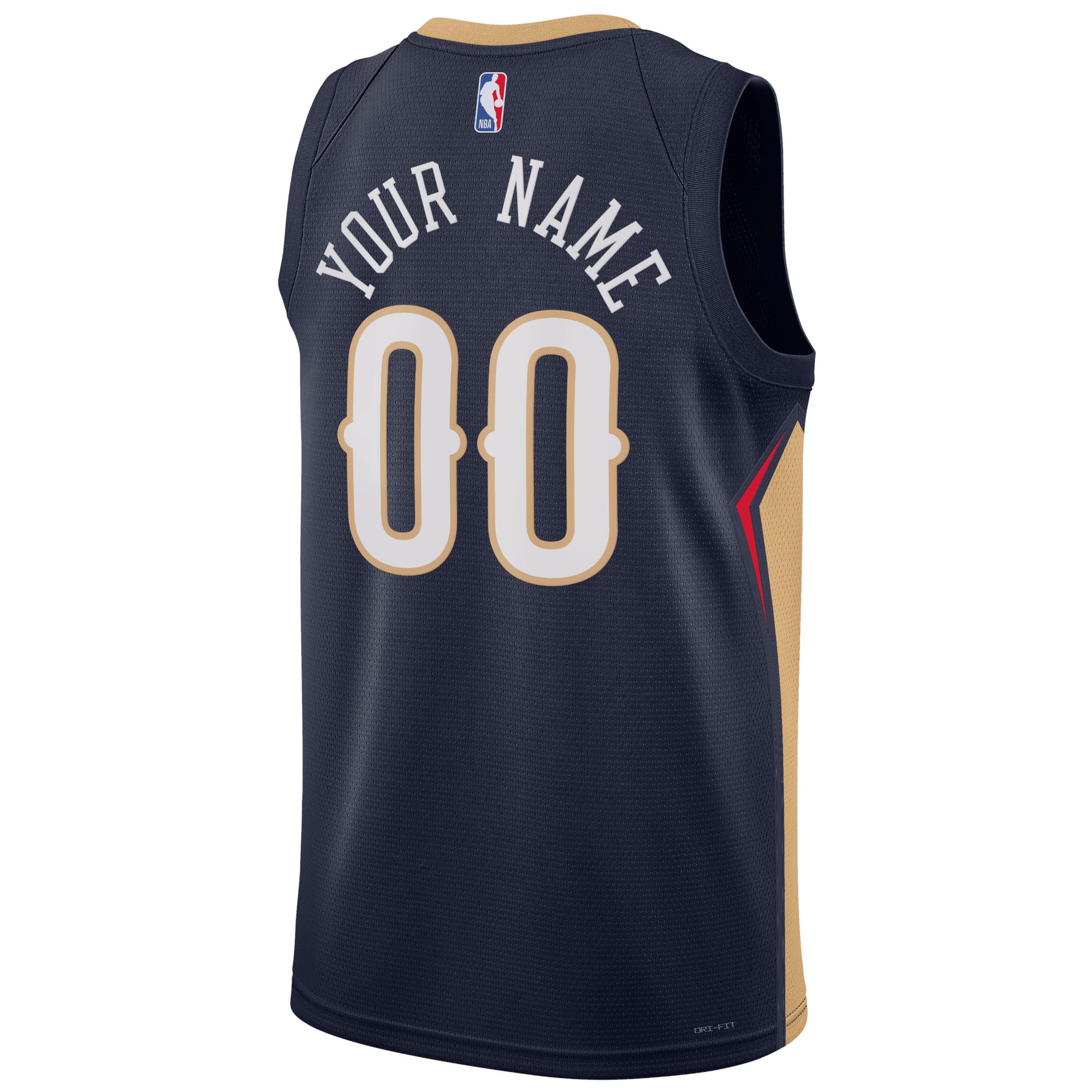 New Orleans Pelicans Navy Basketball Shirt 2022/23 - Women's
