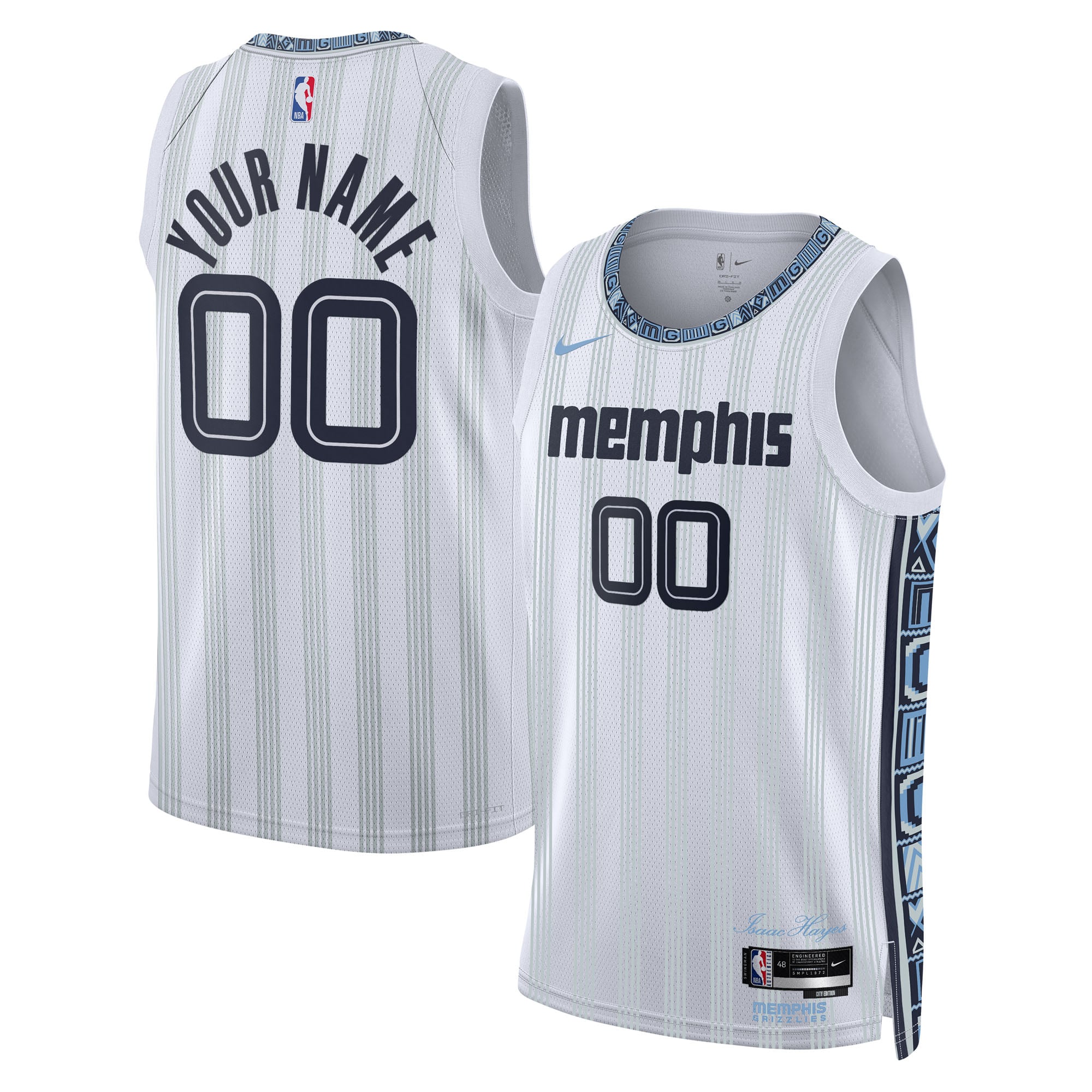 Memphis Grizzlies White Basketball Jersey 2025/26 - Youth