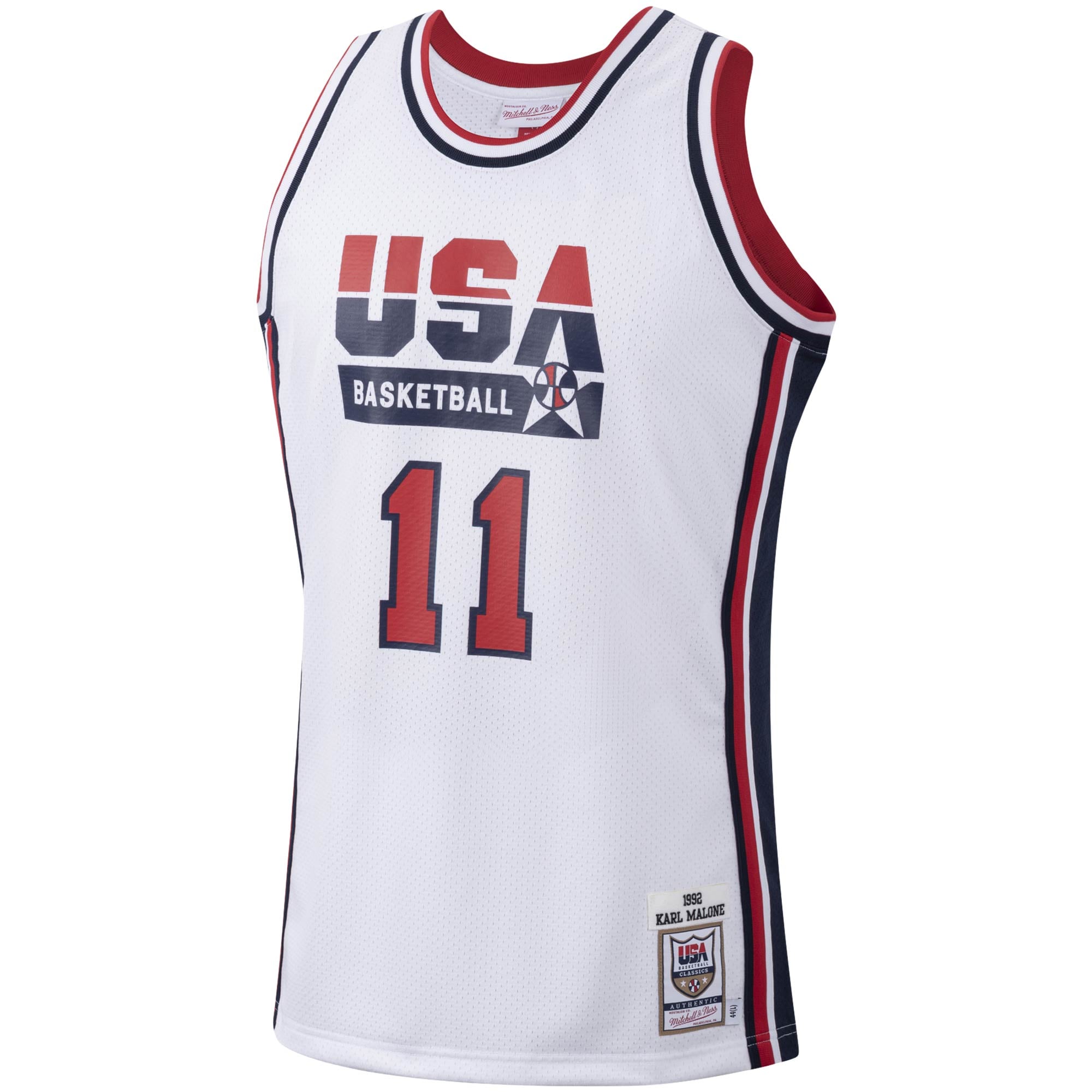 Karl Malone USA Basketball White Basketball Jersey - Youth