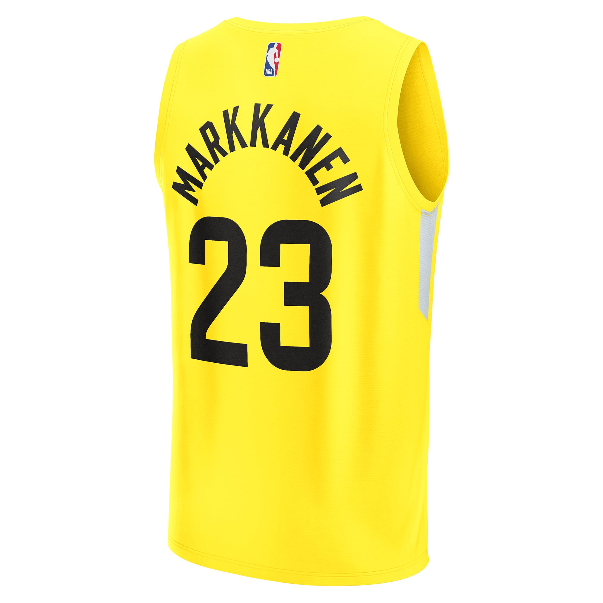 Lauri Markkanen Utah Jazz Yellow Basketball Jersey - Men's
