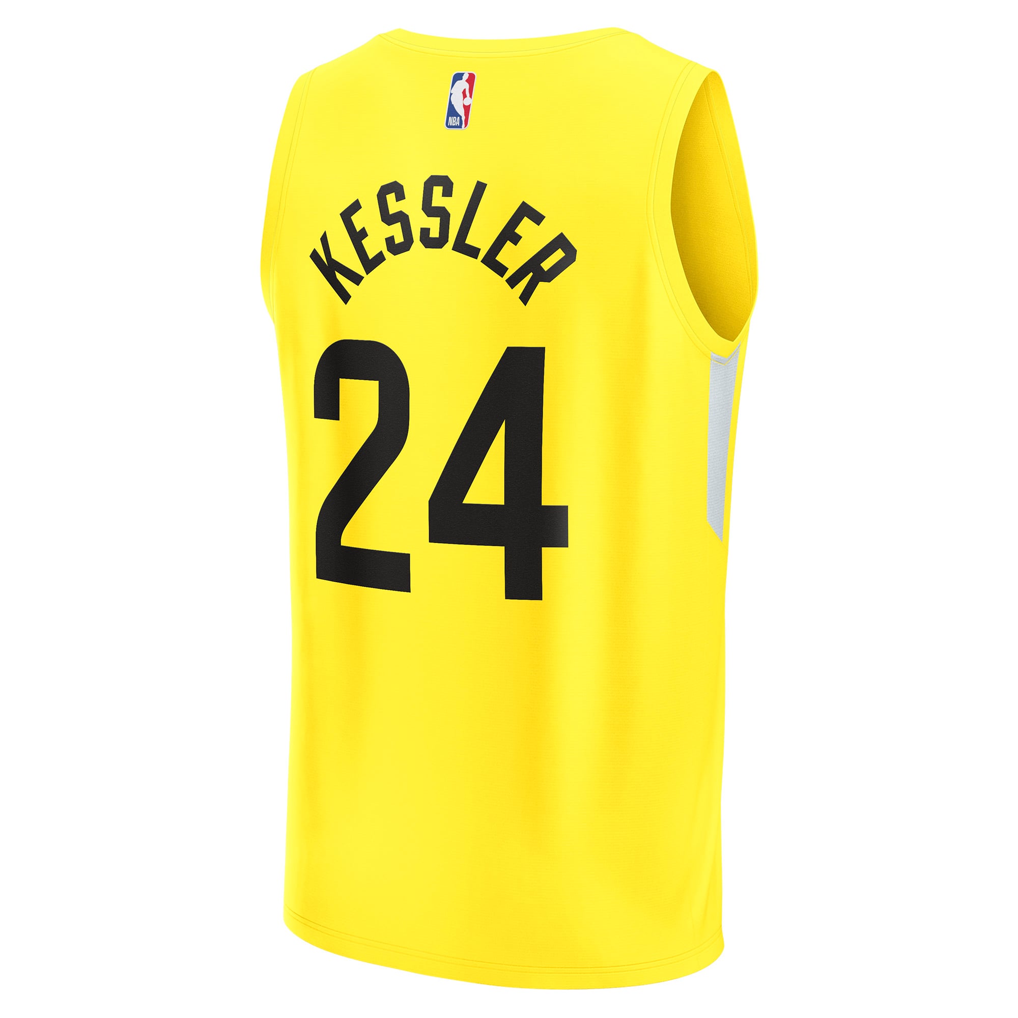 Walker Kessler Utah Jazz Yellow Basketball Shirt - Women's
