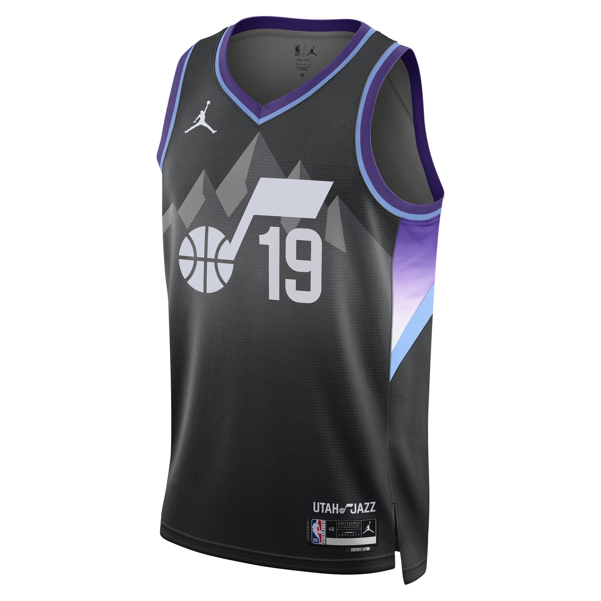 Ace Bailey Utah Jazz Black Ace Bailey Jersey - Men's