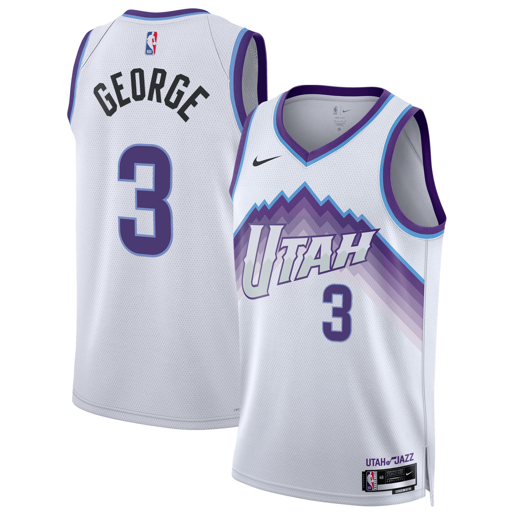 Keyonte George Utah Jazz White Basketball Shirt - Women's