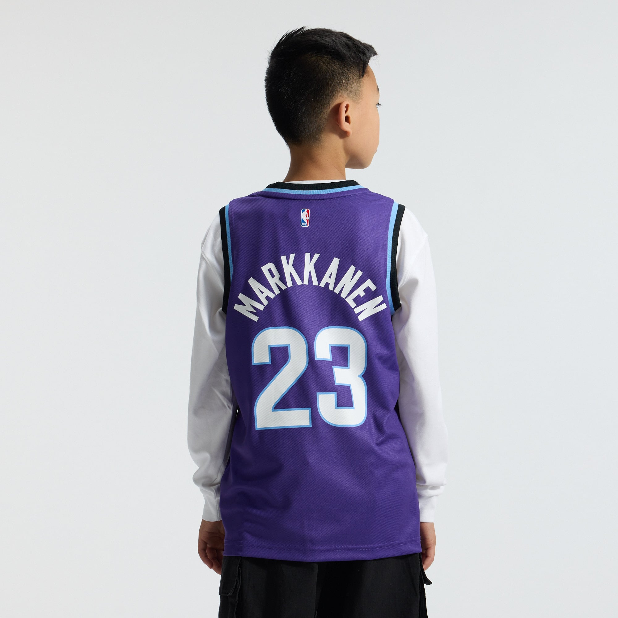 Lauri Markkanen Utah Jazz Purple Basketball Jersey - Youth