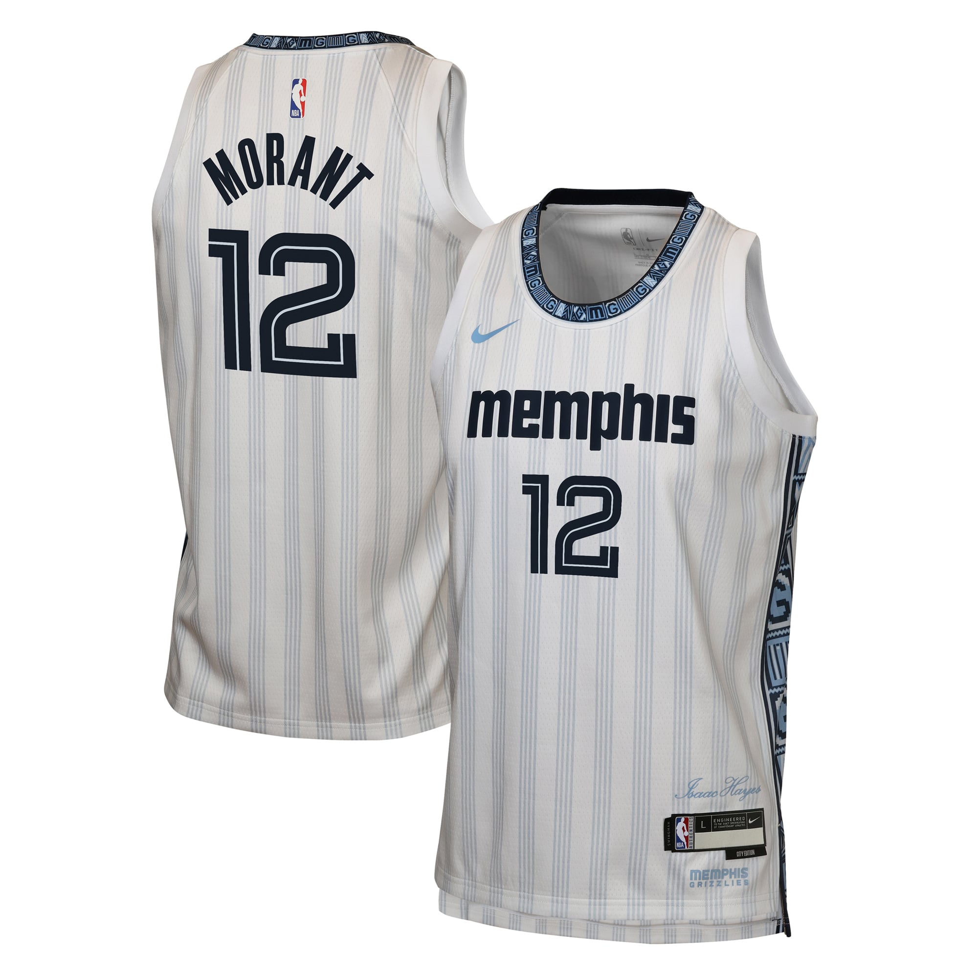 Ja Morant Memphis Grizzlies White Basketball Jersey - Men's