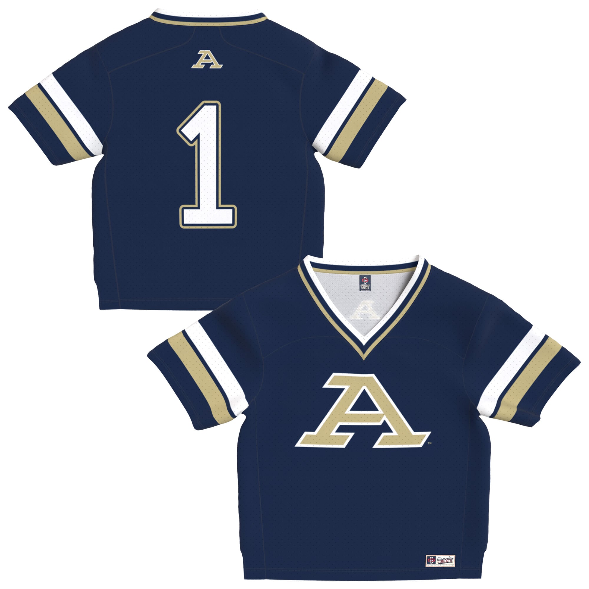 Akron Zips Navy Football Shirt - Youth