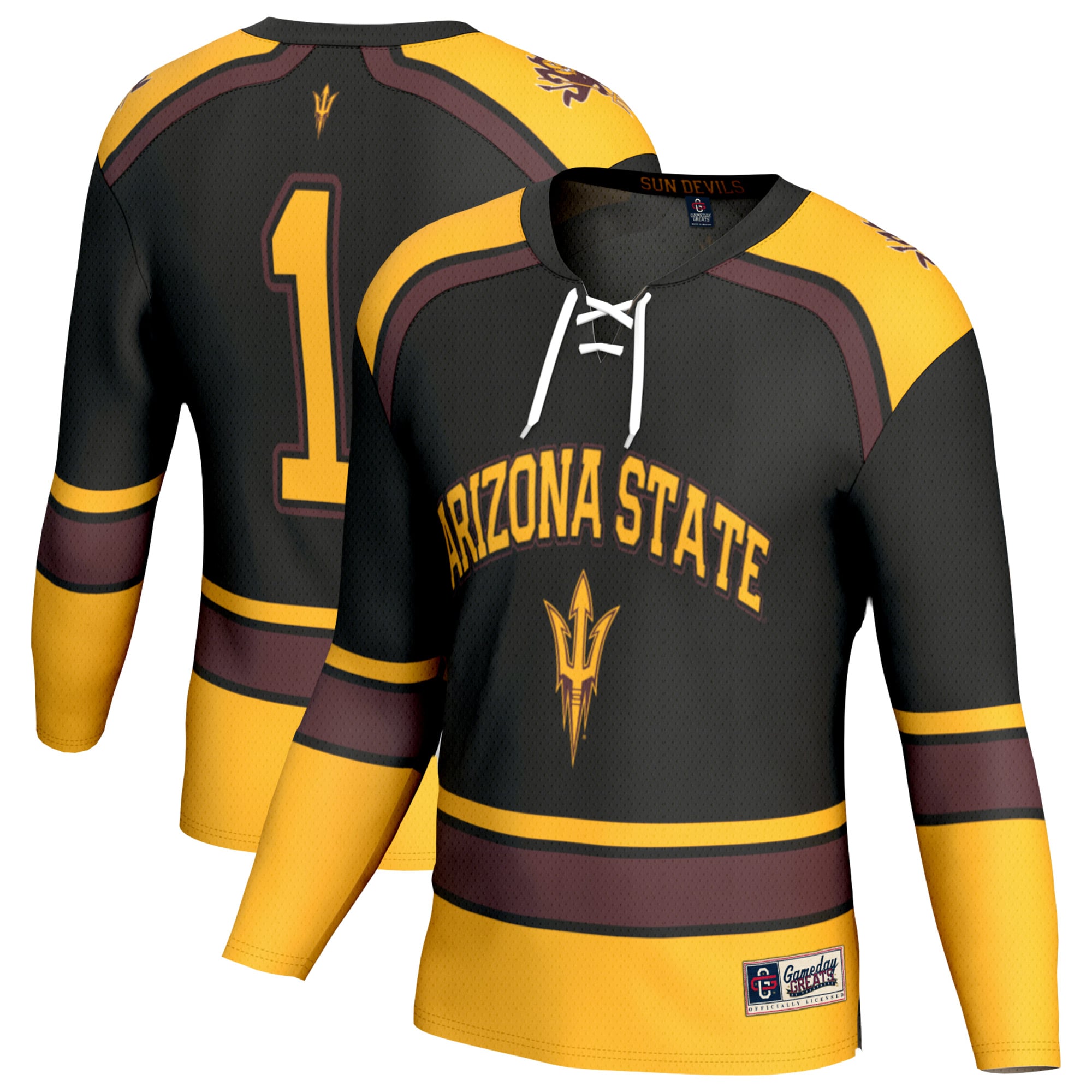 Arizona State Sun Devils Black Hockey Jersey - Men's