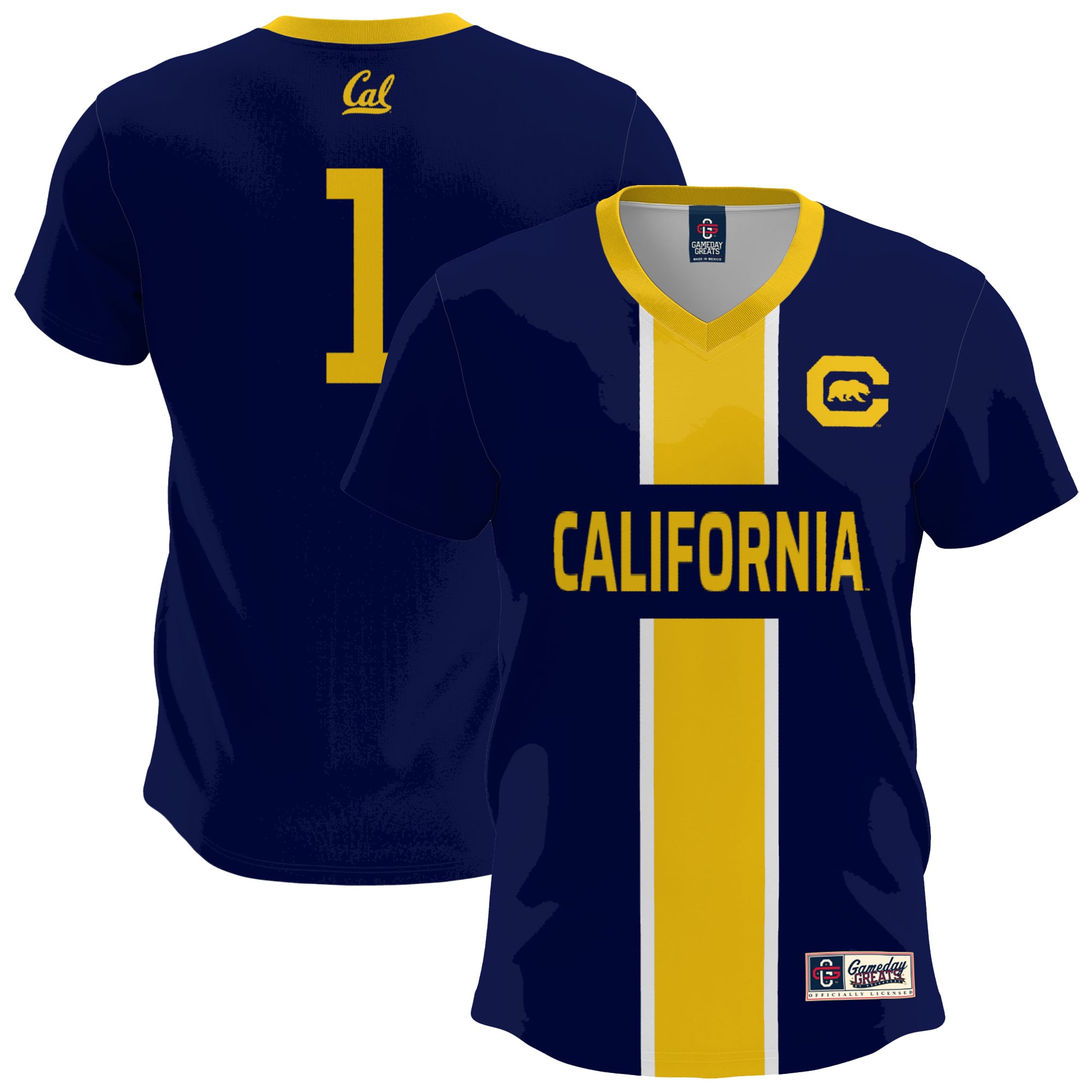 Cal Bears Navy Soccer Shirt - Youth