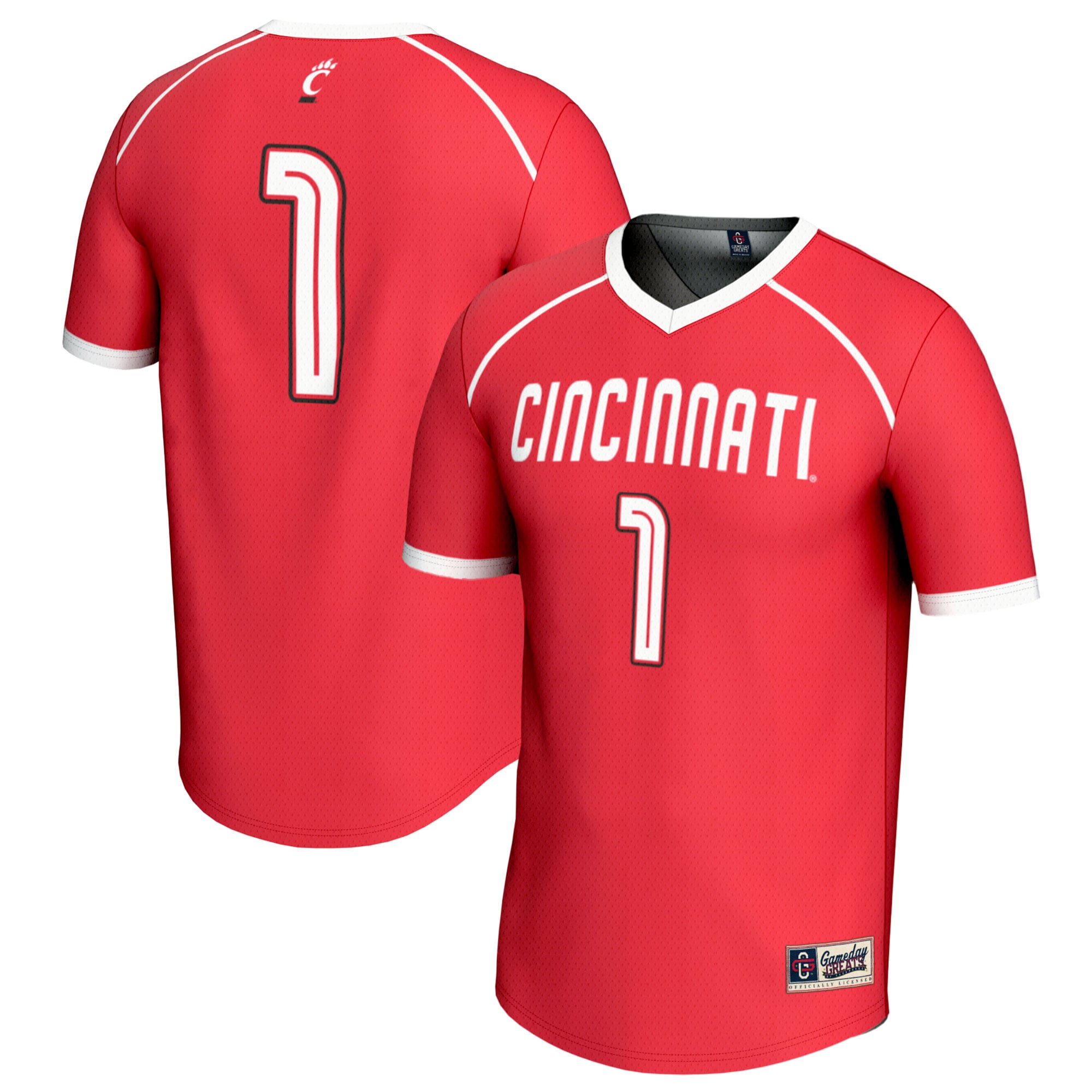 Cincinnati Bearcats #1 Red Lacrosse Jersey - Men's